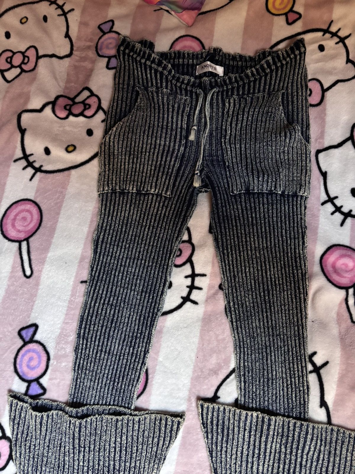 Other Knorts Los Angeles Knit Denim Elongators Size 24" / US 00 / IT 34 - 1 Thumbnail