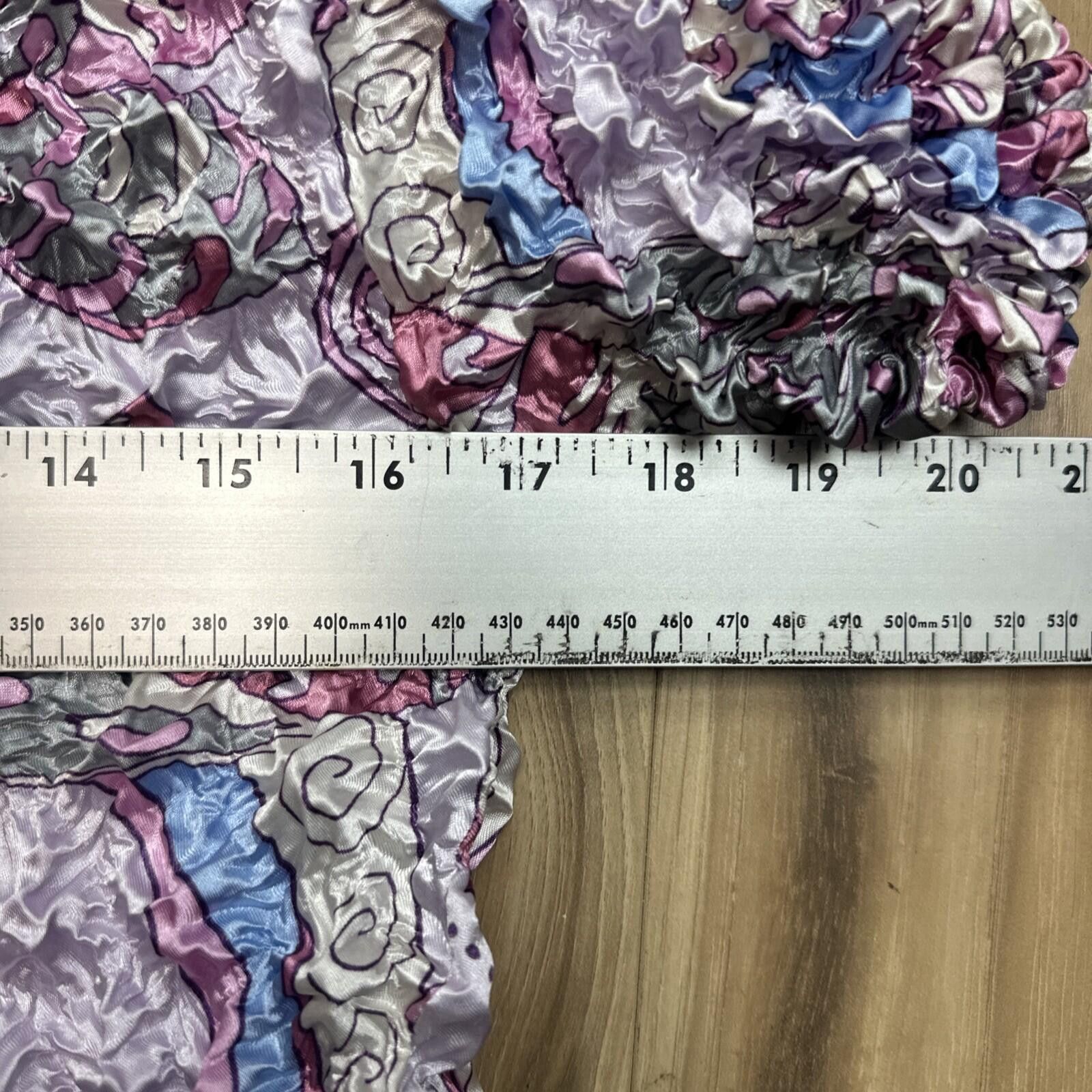 FCUK Satin Green Pink Purple Popcorn Magic Stretch Top Fairy Size ONE SIZE - 8 Thumbnail