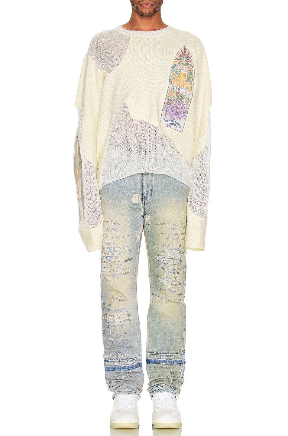 Who Decides War o1gr1nt0525 Ashes To Ashes Denim in Light Blue Size US 30 / EU 46 - 4 Thumbnail