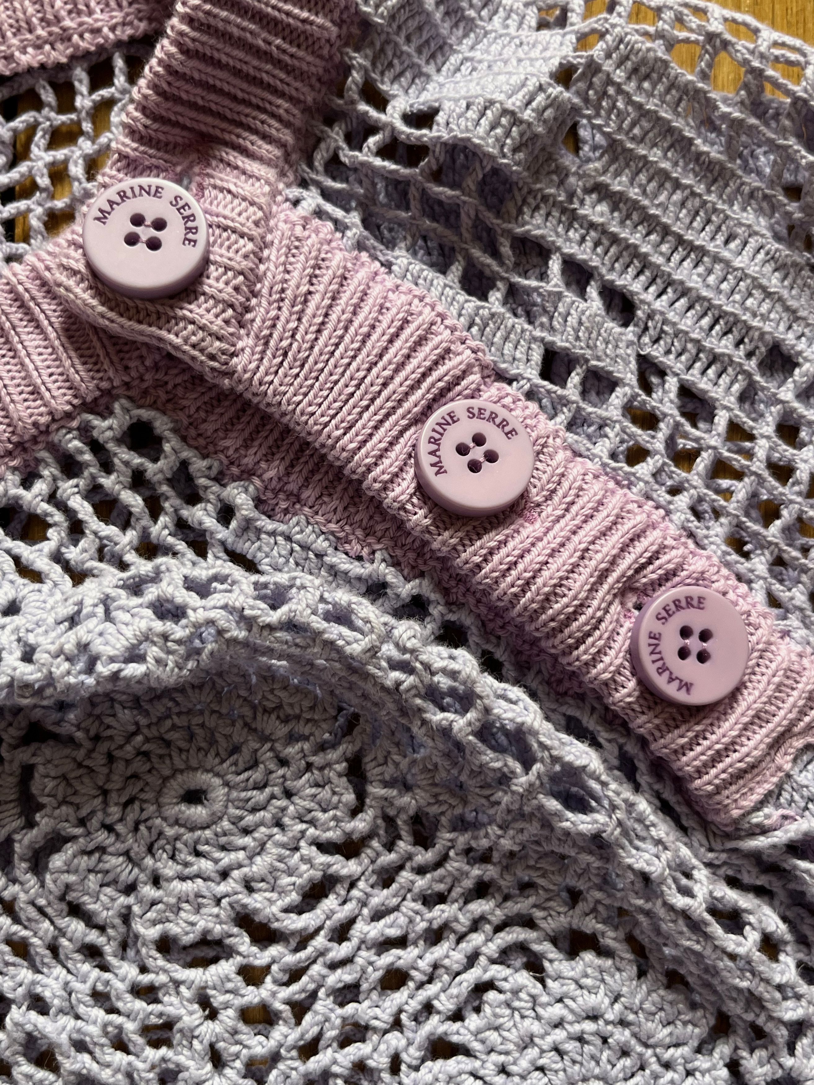 Marine Serre Marine Serre upcycled crochet knit sweater Size US M / EU 48-50 / 2 - 6 Thumbnail