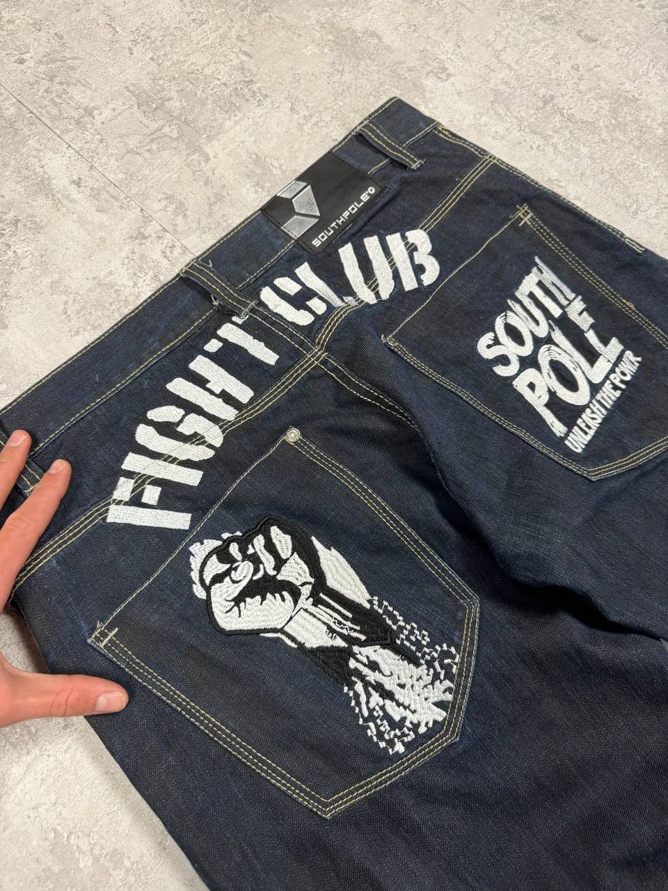 Southpole RARE Southpole Fight Club Blue Baggy Y2K Jeans Size 36 Size US 36 / EU 52 - 7 Thumbnail