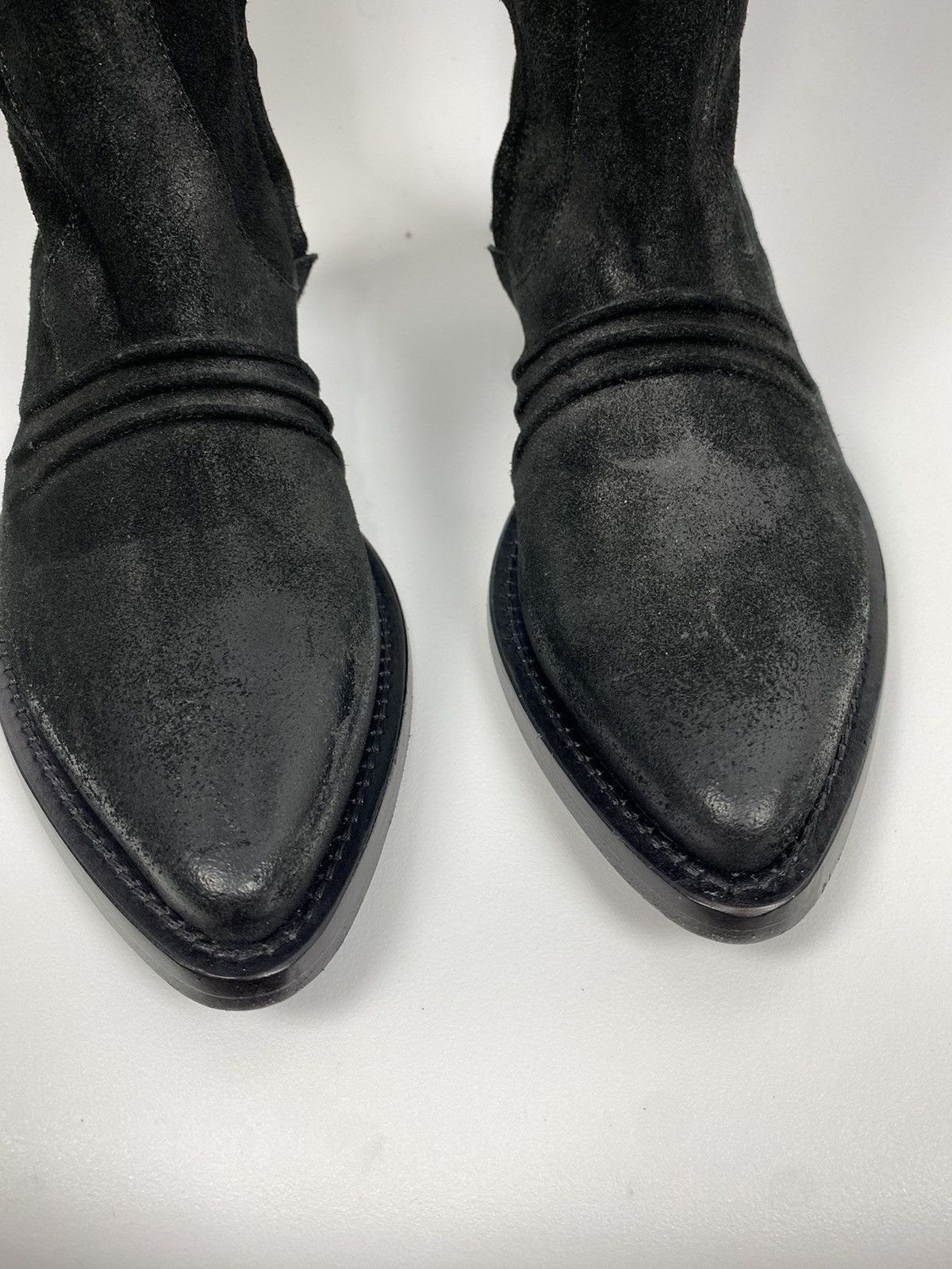 Other Scervino Street Waxed Suede High Heel Boots size 37 Size US 7 / IT 37 - 6 Thumbnail