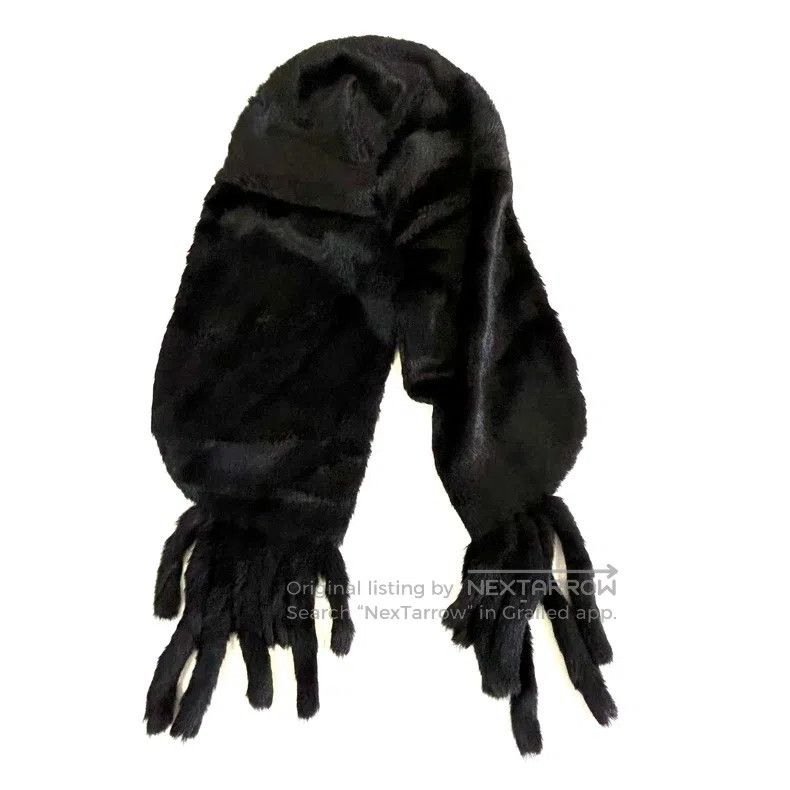 Comme des Garcons Comme Des Garcons Black fur shawl scarf vintage Size ONE SIZE - 1 Thumbnail