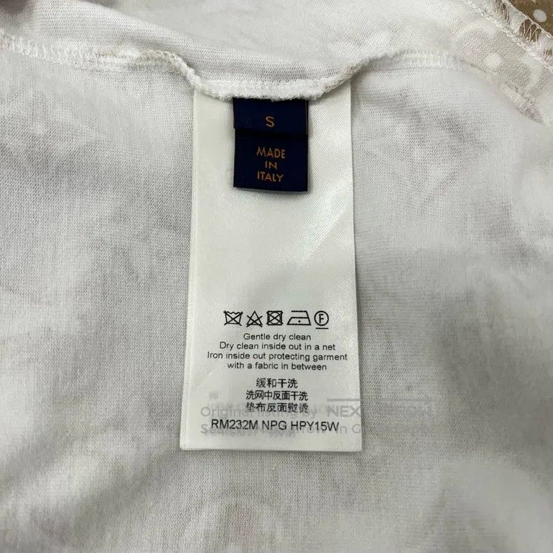 Louis Vuitton Louis Vuitton Beige full logo short sleeve Size US S / EU 44-46 / 1 - 5 Thumbnail