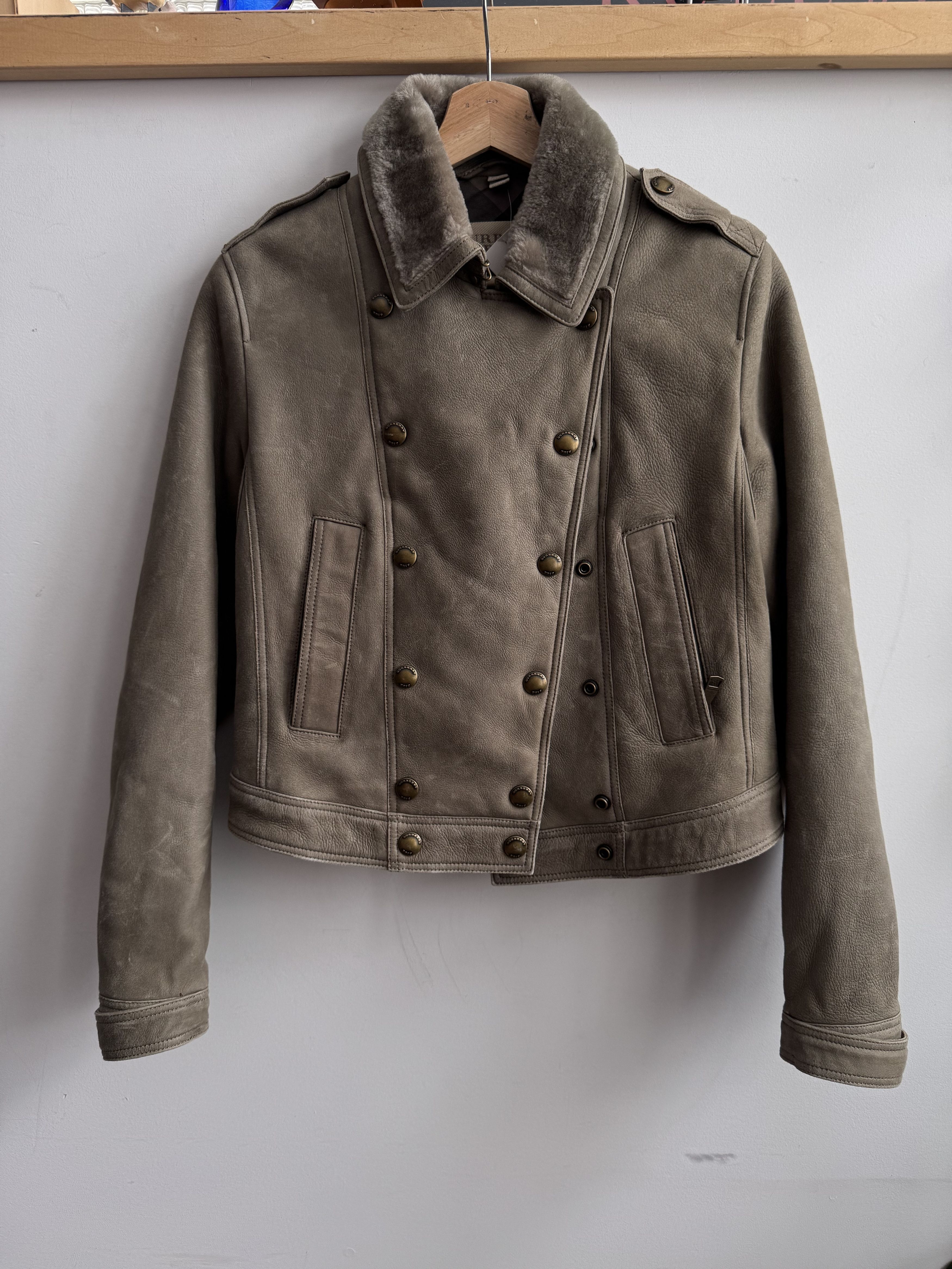 Burberry Burberry Shearling Leather Jacket Size US8 Eur 42 Size M / US 6-8 / IT 42-44 - 1 Thumbnail