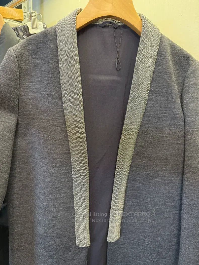 Brunello Cucinelli Brunello Cucinelli Beaded Wool Jacket Size S / US 4 / IT 40 - 3 Thumbnail