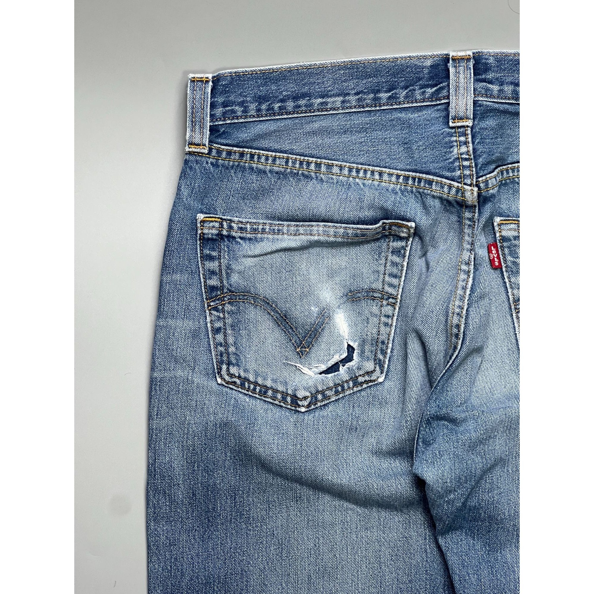 Levi's Levi’s 501 Distressed Denim Jeans Pants (Y1061) Size US 32 / EU 48 - 12 Thumbnail