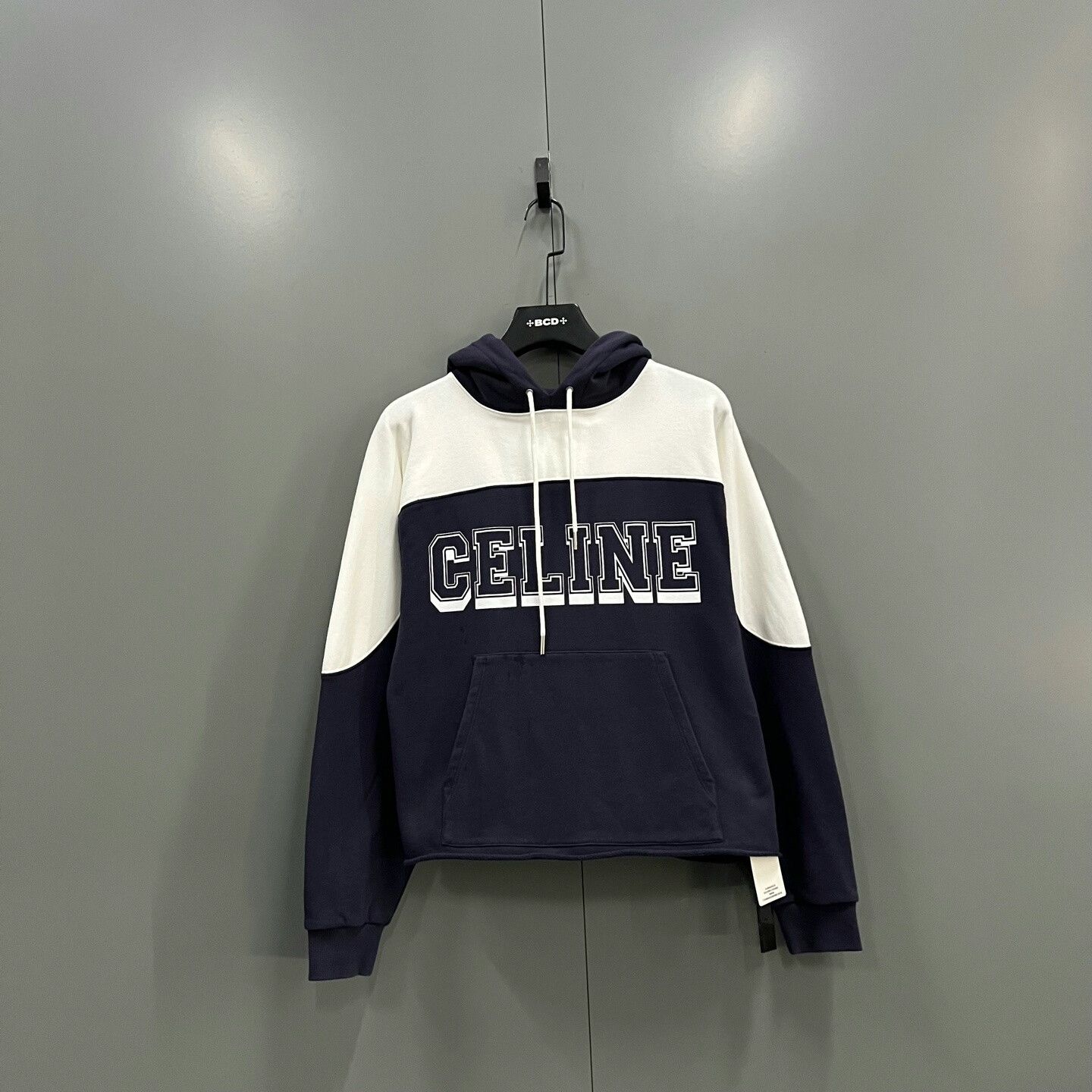 Celine Celine Spliced Letter Print Hoodie Size US M / EU 48-50 / 2 - 1 Thumbnail