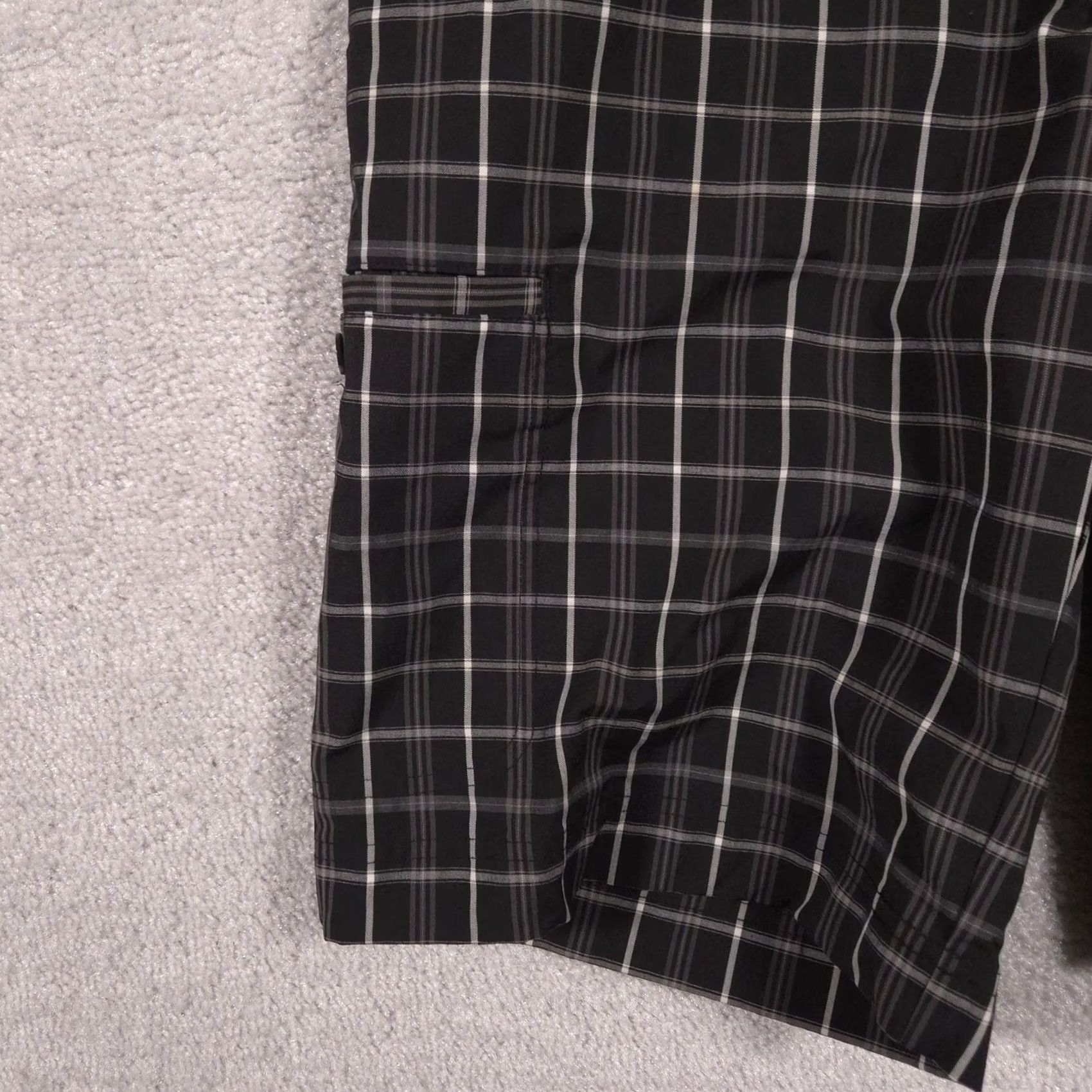 Adidas Adidas Shorts Mens 32 Black Plaid Golf Stretch Athletic Pockets Mens Shorts Size US 32 / EU 48 - 3 Thumbnail