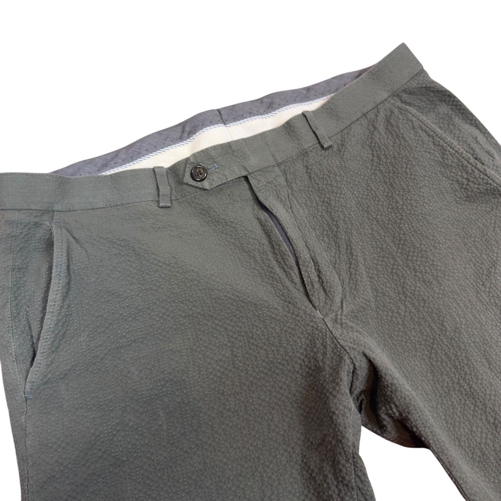 Todd Snyder Todd Snyder Sutton Italian Seersucker Trousers-Slim Fit- 34 Size US 34 / EU 50 - 2 Thumbnail