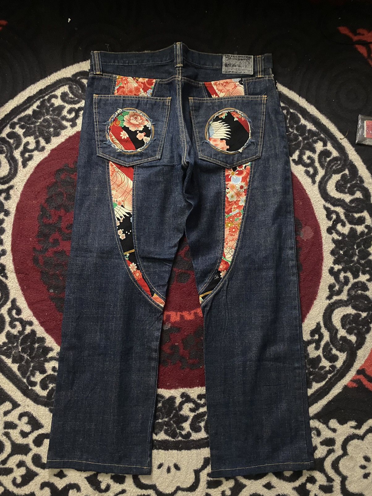 image of Vintage Juvenile Delinquent Japan Denim Jeans in Blue, Men's (Size 38)