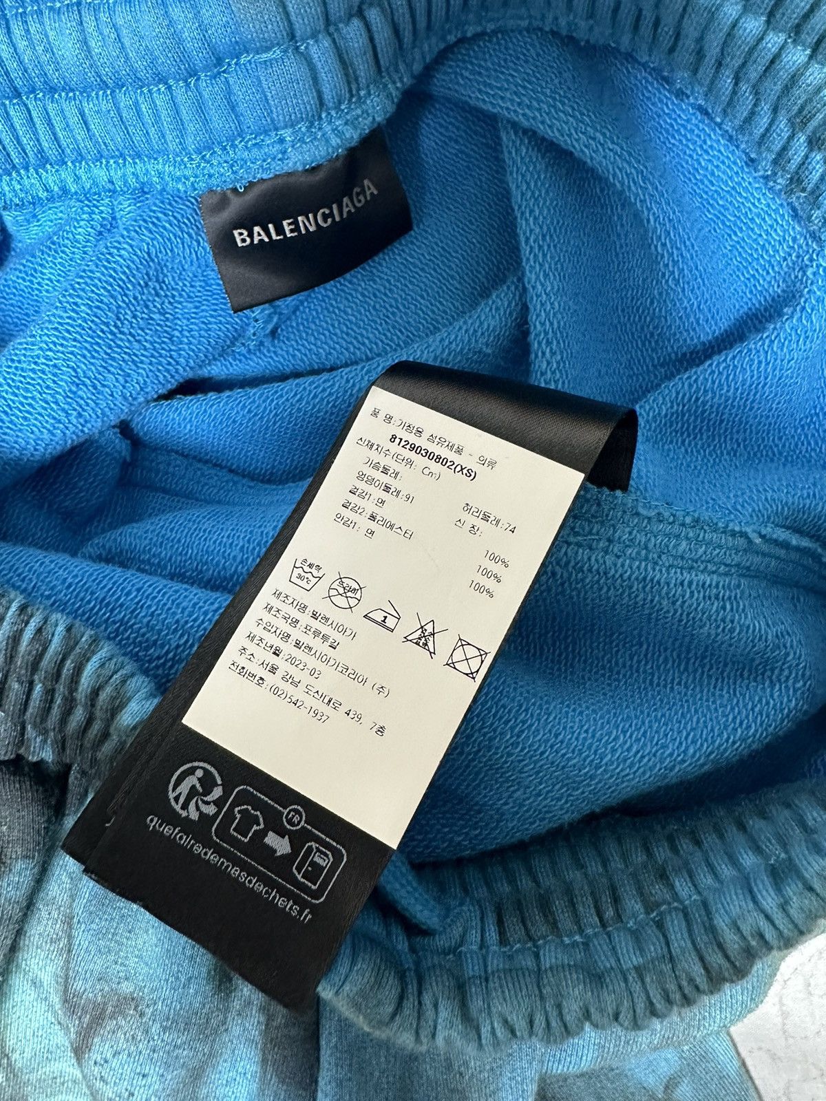 Balenciaga Balenciaga Skater Graffiti Sweatpants Blue Size US 32 / EU 48 - 8 Thumbnail