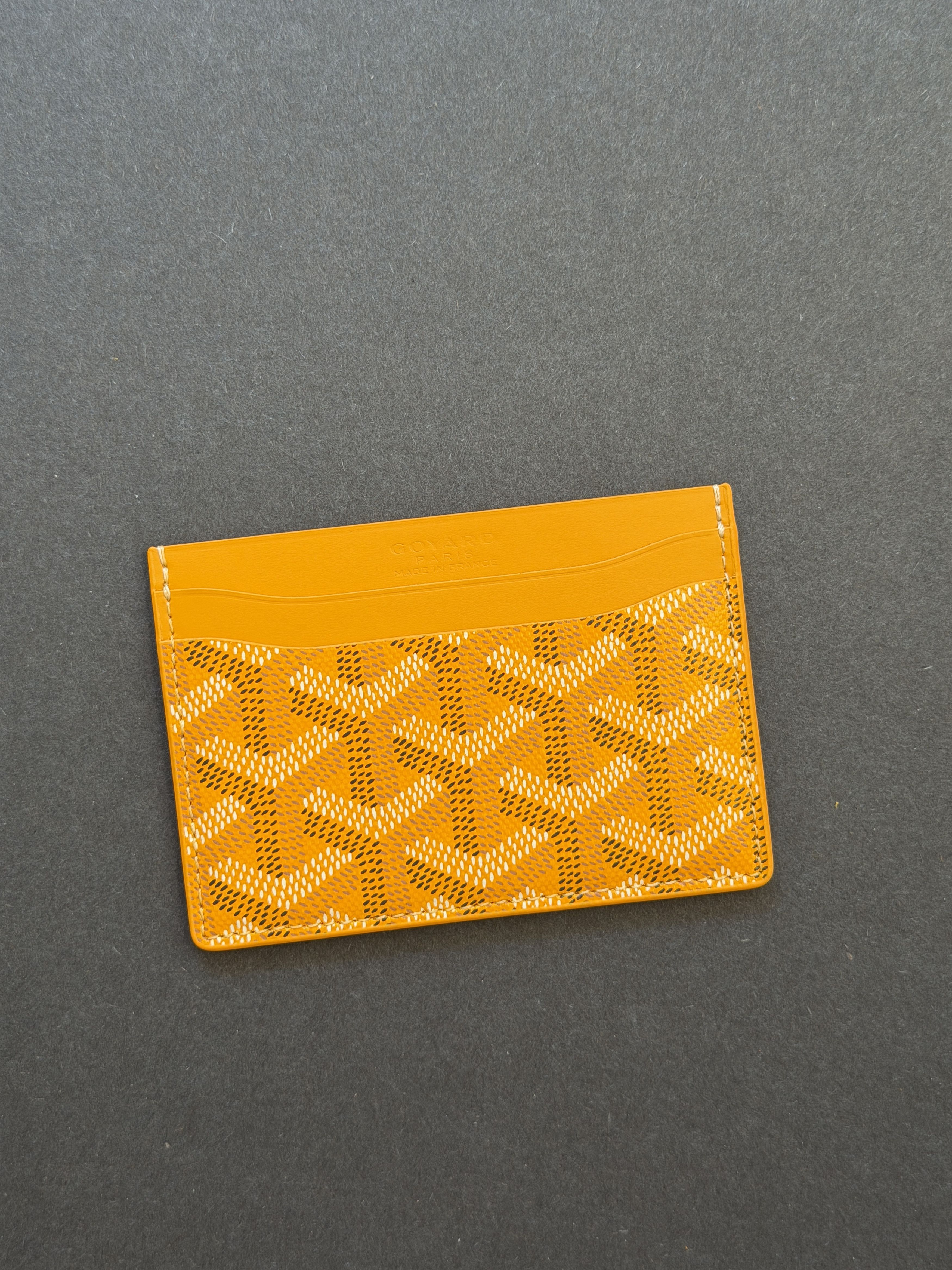 Goyard Goyard Saint Sulpice Yellow Card Holder Wallet Canvas Size ONE SIZE - 2 Thumbnail