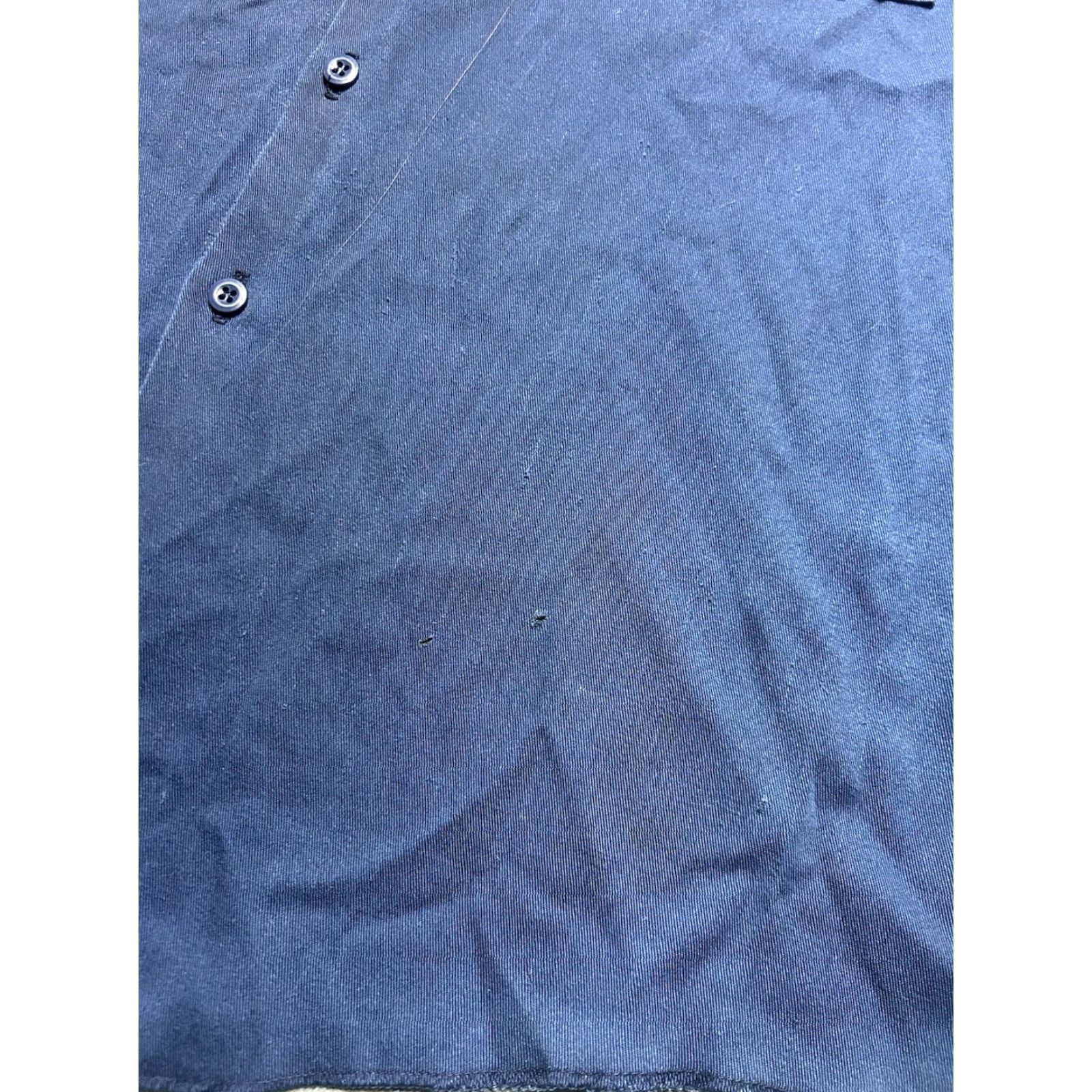 Dickies VINTAGE Dickies Long Sleeve Work Shirt Chino Twill Distressed Blue Men’s XL Size US XL / EU 56 / 4 - 3 Thumbnail