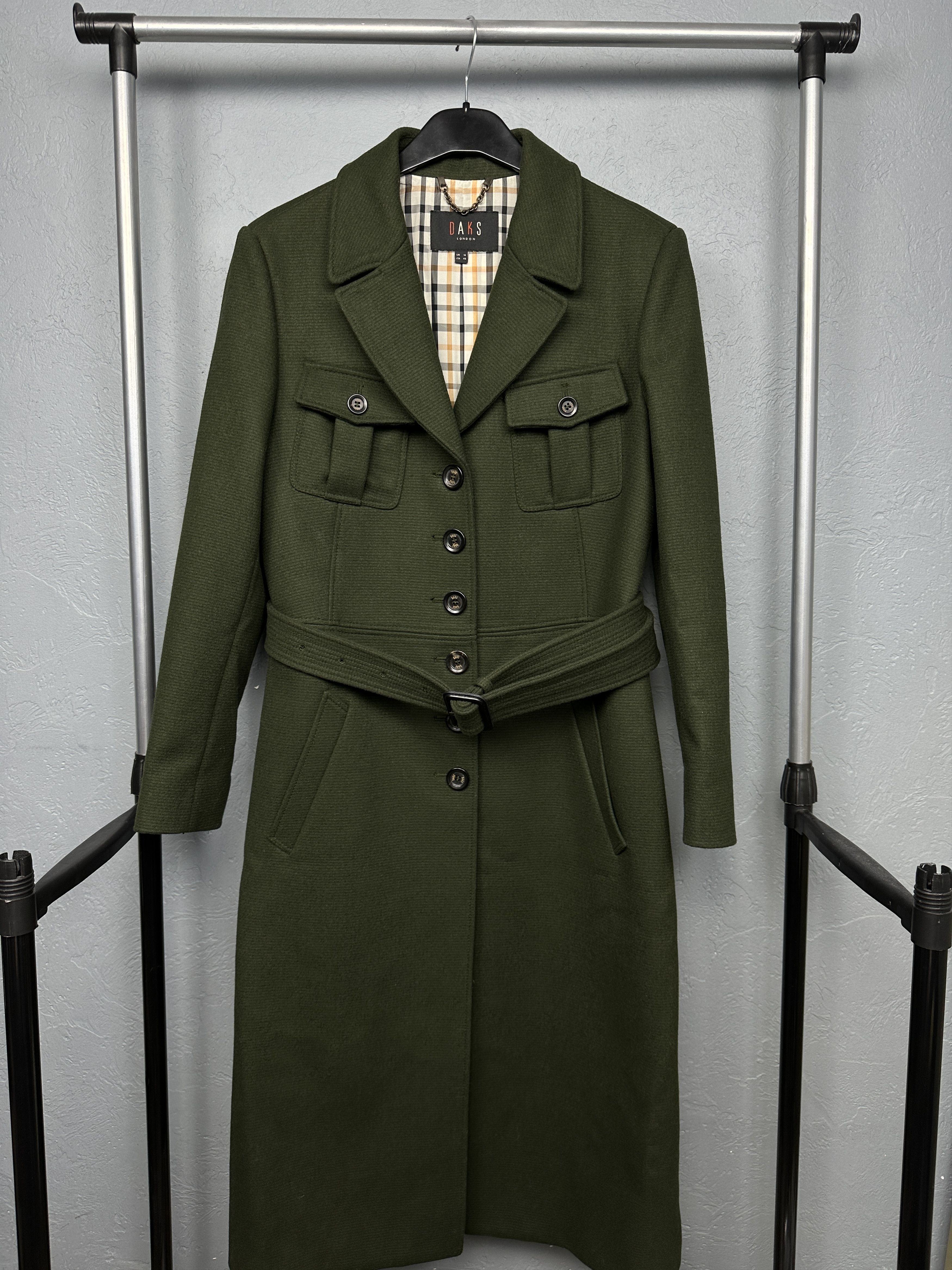 DAKS Daks Vintage Womens Wool Coat Jacket Size L / US 10 / IT 46 - 1 Thumbnail
