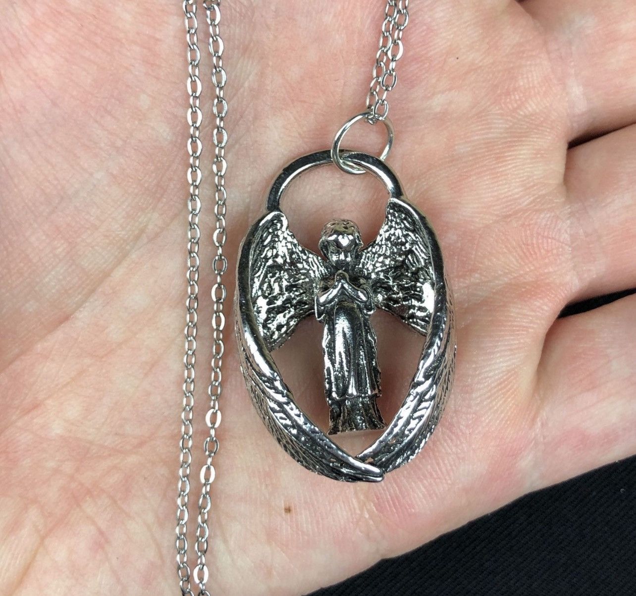 Jewelry Angel Necklace Punk Chain Size ONE SIZE - 5 Thumbnail