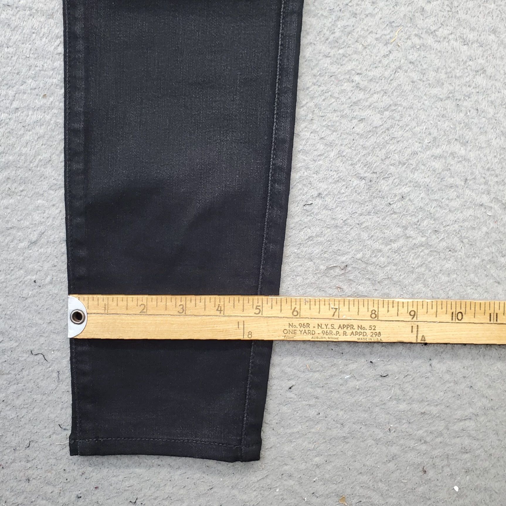 Pistola Pistola Jeans Womens 28 Black Denim Slim Fit Stretch 5-Pocket Design Skinny Leg Jeans Size 28" / US 6 / IT 42 - 5 Thumbnail