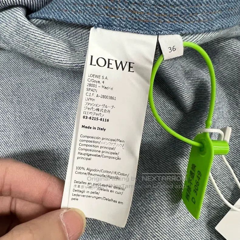 Loewe Loewe Leather label color block, denim jacket Size XS / US 0-2 / IT 36-38 - 7 Thumbnail