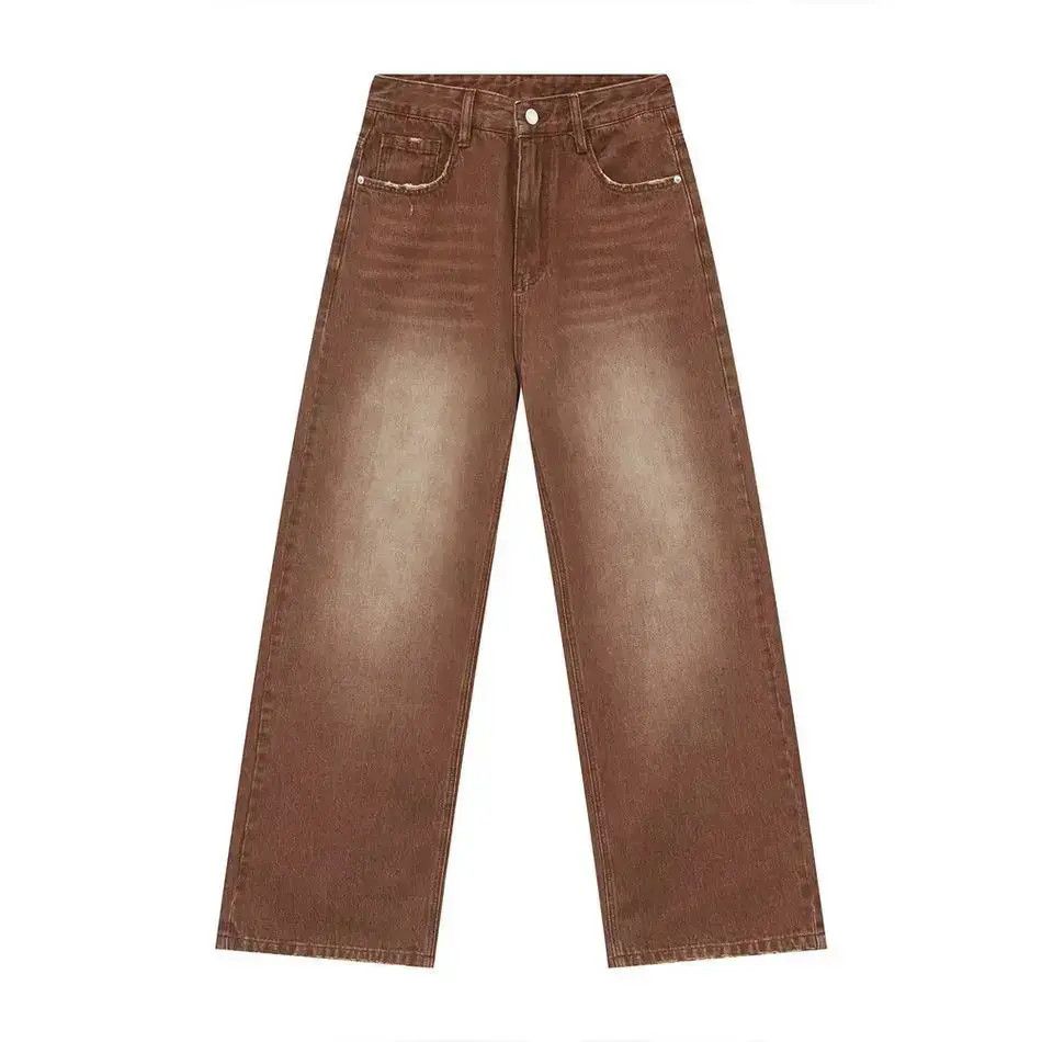 Japanese Brand Retro brown casual wide leg jeans Size US 32 / EU 48 - 4 Thumbnail