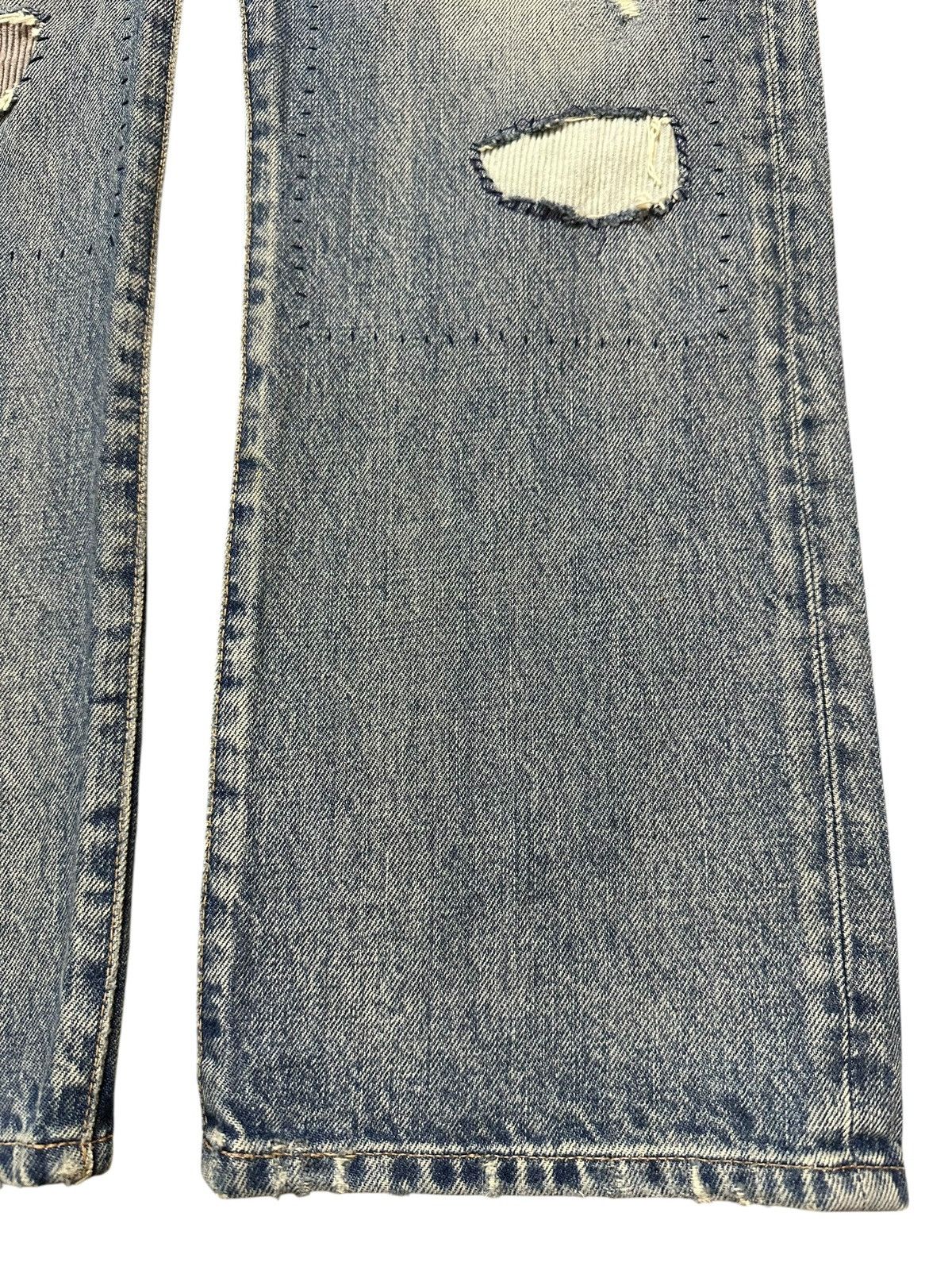 Japanese Brand Vintage Japanese Brand Faded Wash Distressed Patch Jeans Size US 32 / EU 48 - 8 Thumbnail