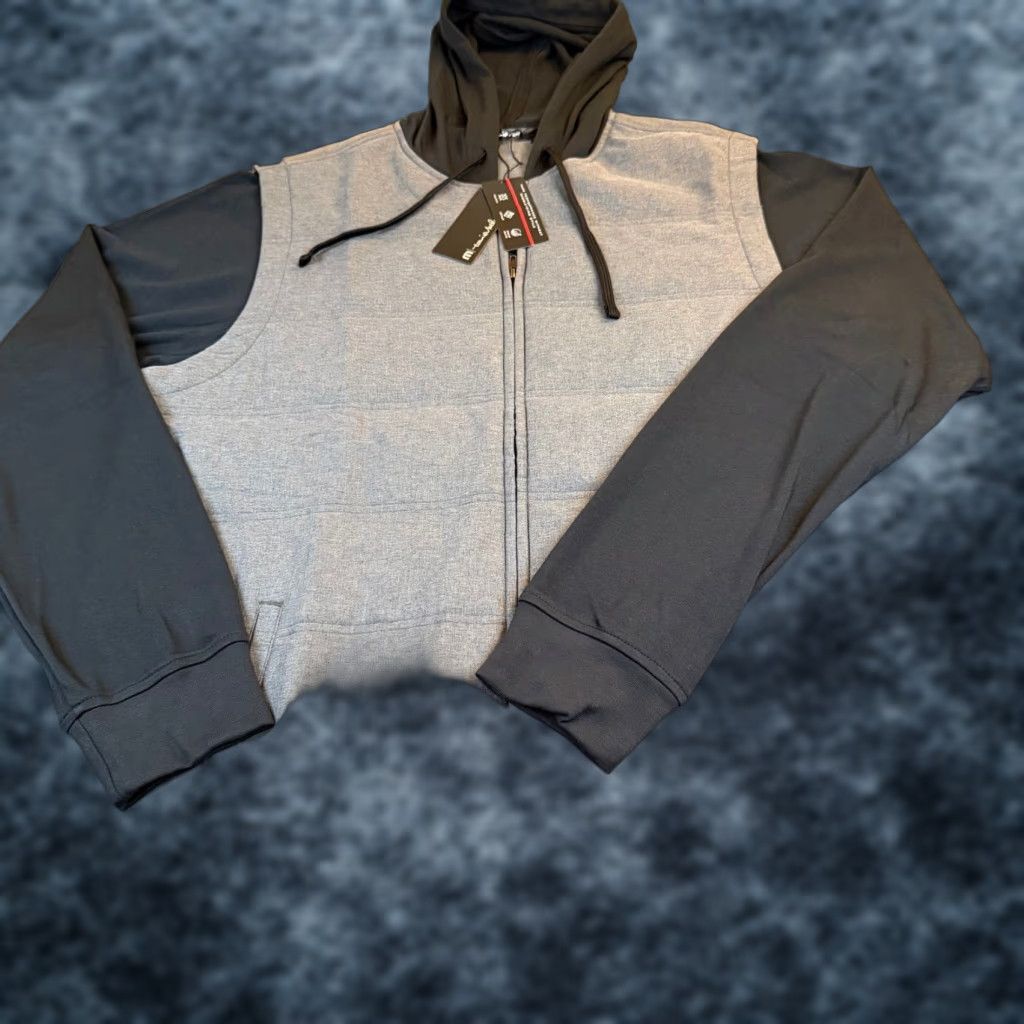 TravisMathew TravisMathew Scavenger Quilted Vest Hoodie Heather Dark Grey Men's Large NWT Size US L / EU 52-54 / 3 - 1 Thumbnail