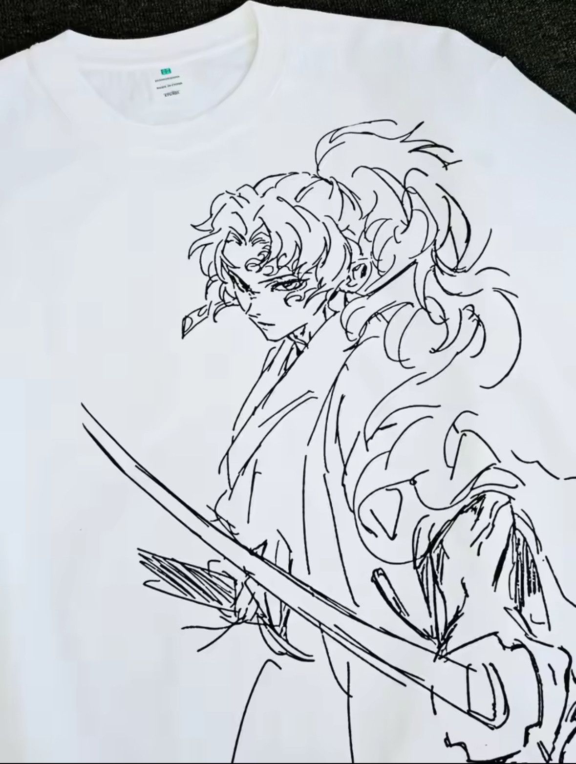 Heavy Cotton Demon Slayer Kimetsu Paint Print T-Shirt