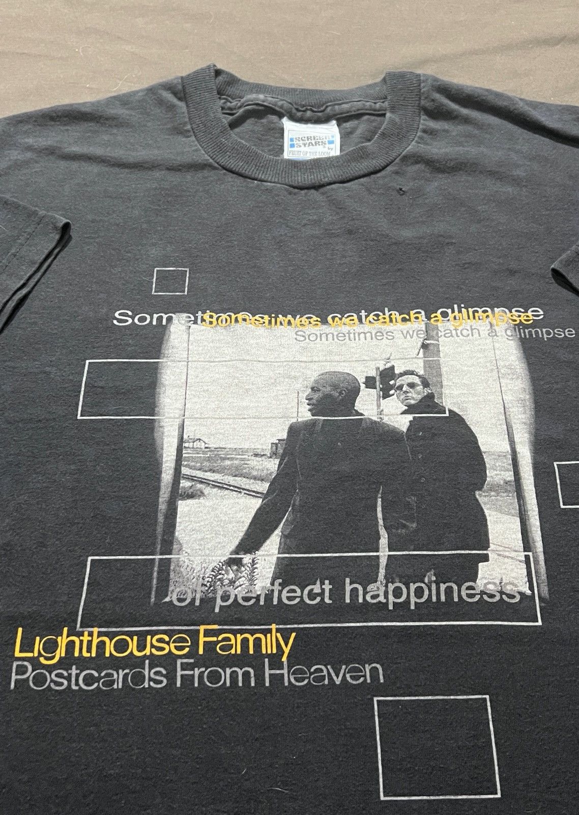 Band Tees Vintage 90s Lighthouse Family Pop duo Tee XL Faded Soul R&B Size US XL / EU 56 / 4 - 1 Thumbnail