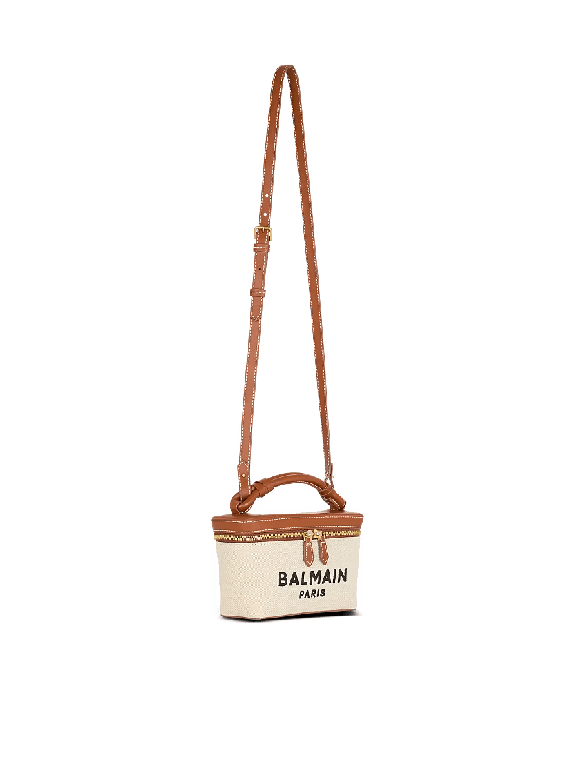 Balmain o1mt1gz0326 Size: OS / B-Buzz Satchel Bag in Beige Size ONE SIZE - 3 Thumbnail