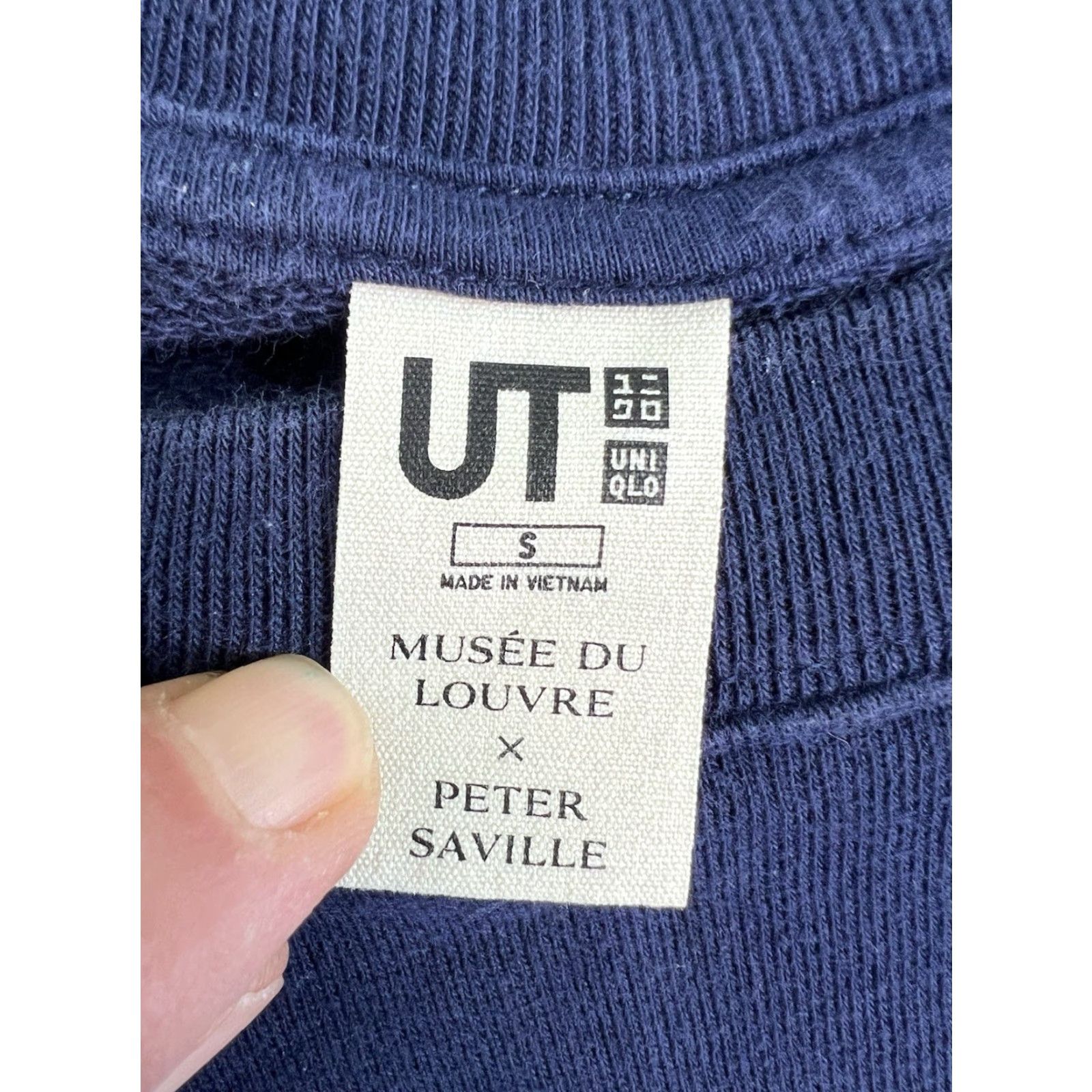 Vintage VINTAGE Musee De Louvre Museum Women Sweatshirt Adult Small Blue Mona Lisa Art Pullover Graphic Print All Seasons Size US S / EU 44-46 / 1 - 4 Thumbnail