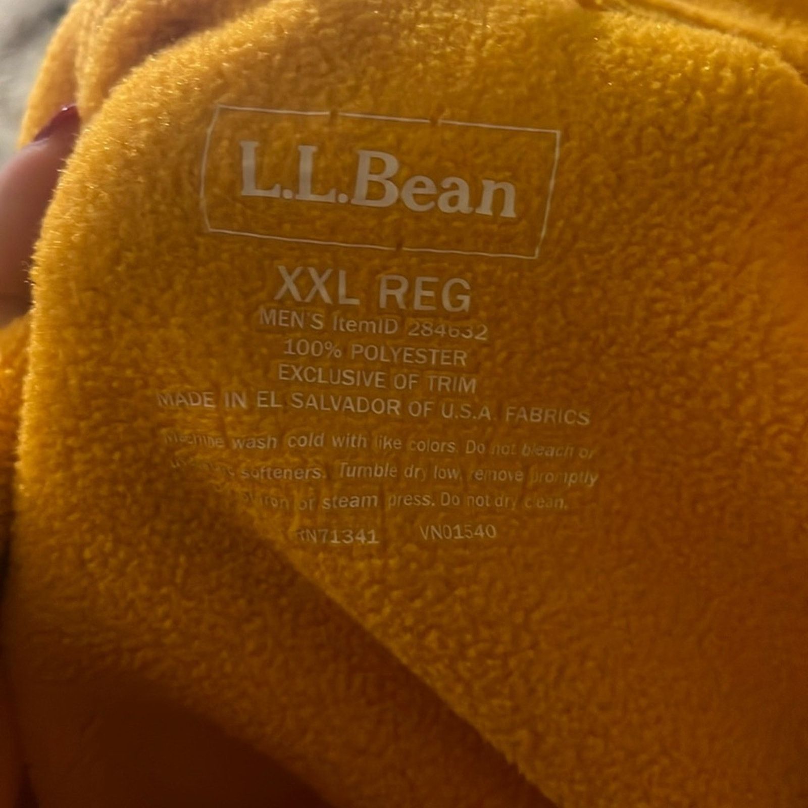L.L. Bean L.L. BEAN fleece quarter snap pullover sweatshirt gold XXL Size US XXL / EU 58 / 5 - 2 Thumbnail