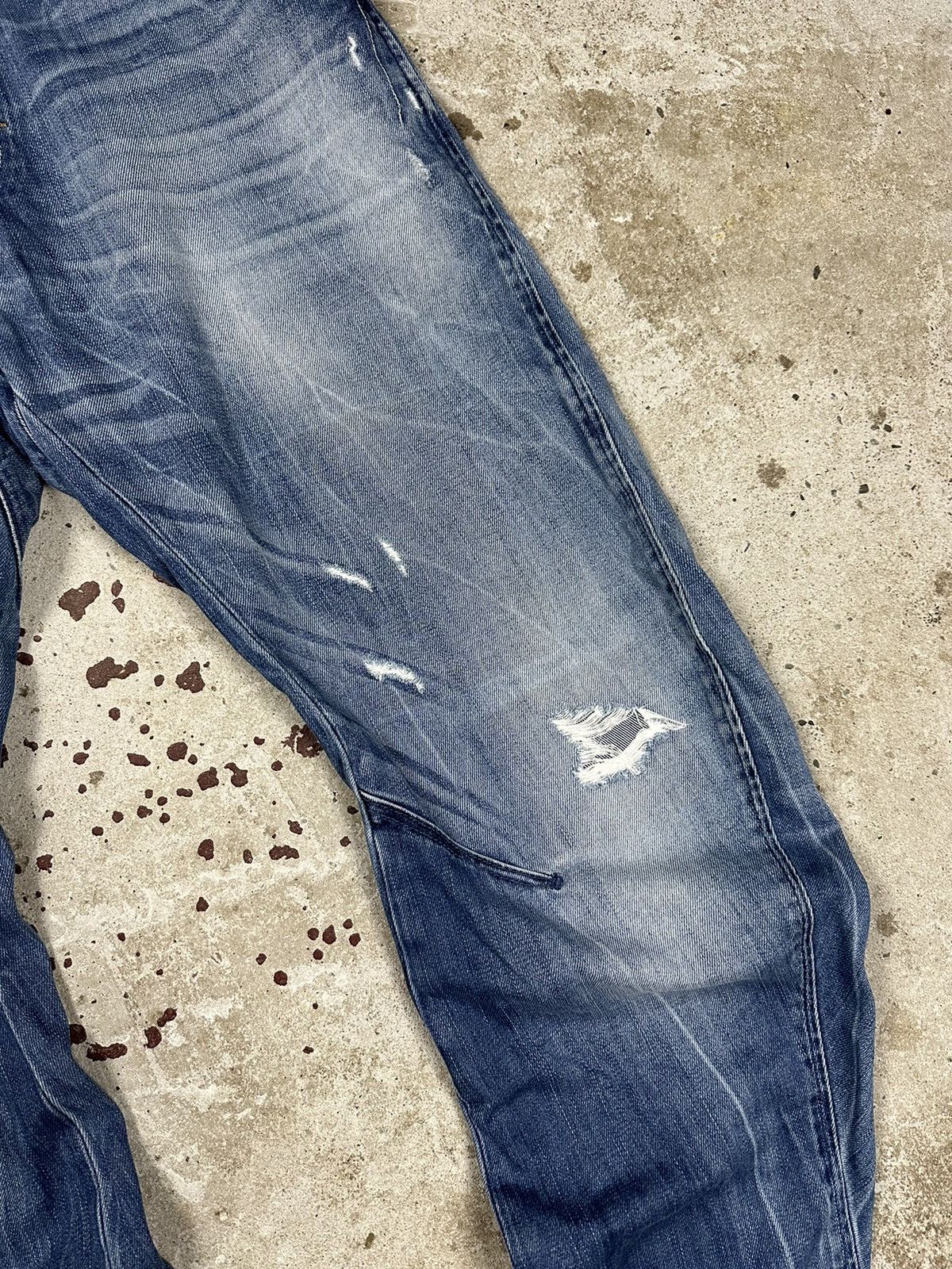 G-Star × Vintage Vintage G Star Raw Arc Loose Tapered Denim Pants Trashed Size US 31 - 6 Thumbnail