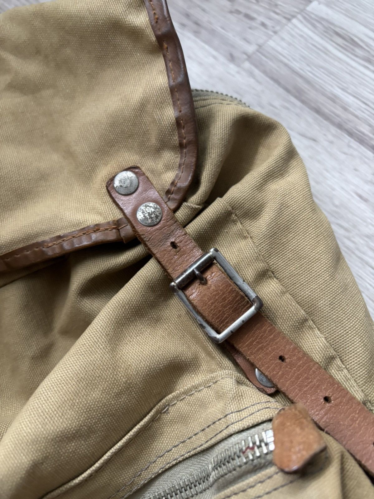 Other Vintage German Canvas & Leather Small Daypack 1950s–1970s Size ONE SIZE - 15 Thumbnail