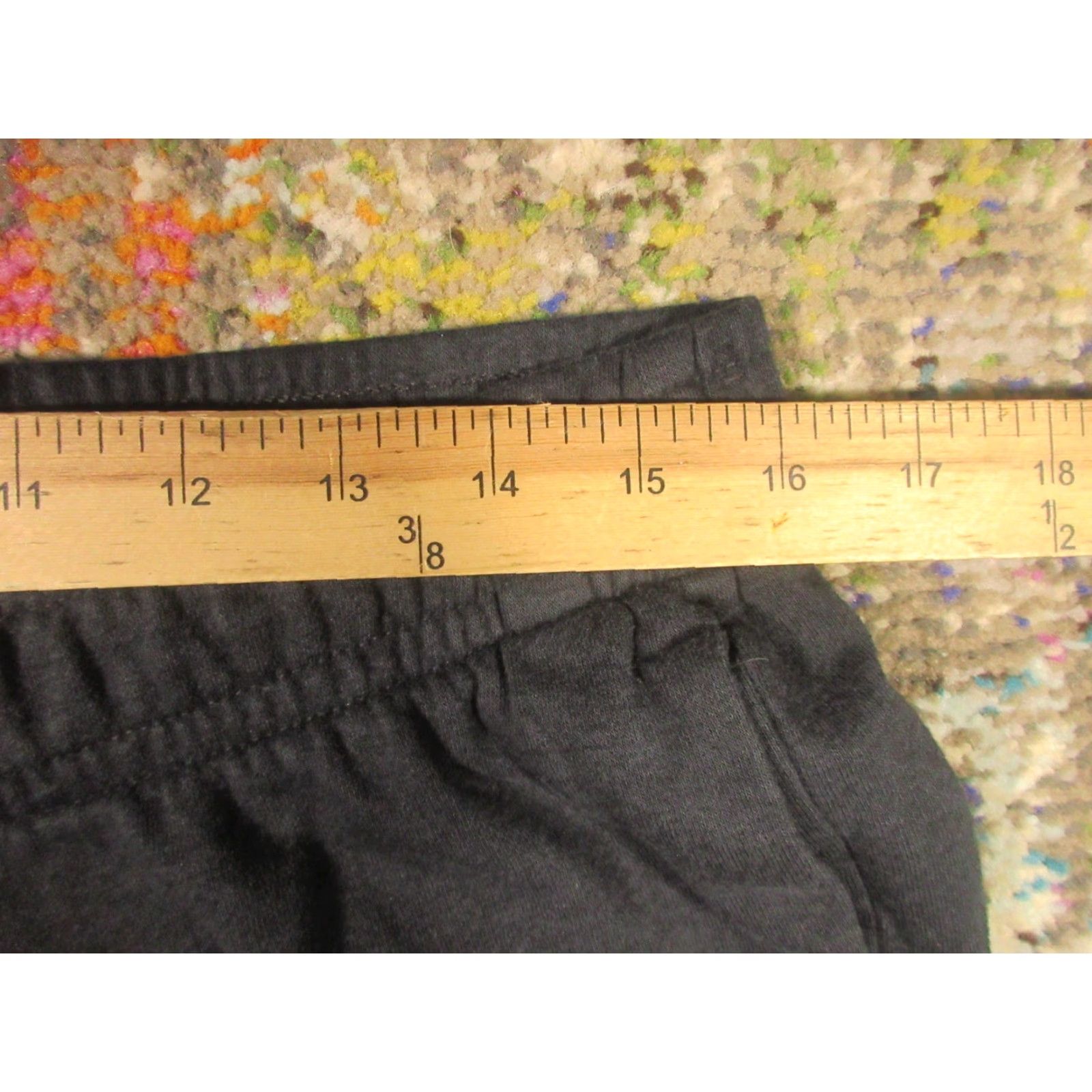 Nike Nike Sweatpants Mens L Black Fleece Joggers Embroidered Swoosh Bleach Spots Size US 33 - 5 Thumbnail