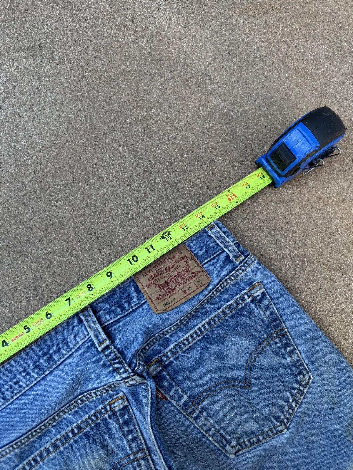 Levi's × Vintage Vtg 90’s Levi’s 501xx Buttonfly Straight Faded Jeans 29x27 Size US 29 - 9 Thumbnail