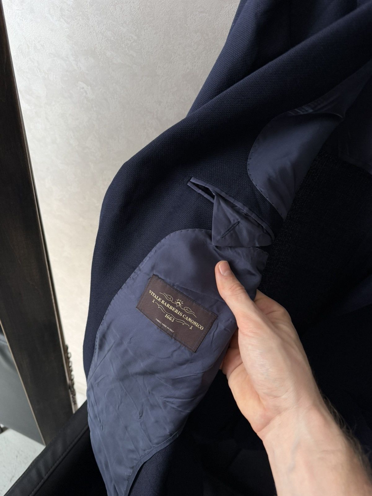 Suitsupply Suitsupply Italy Havana Patch Lt Int Wool Navy Blue Blazer Size 46L - 9 Thumbnail