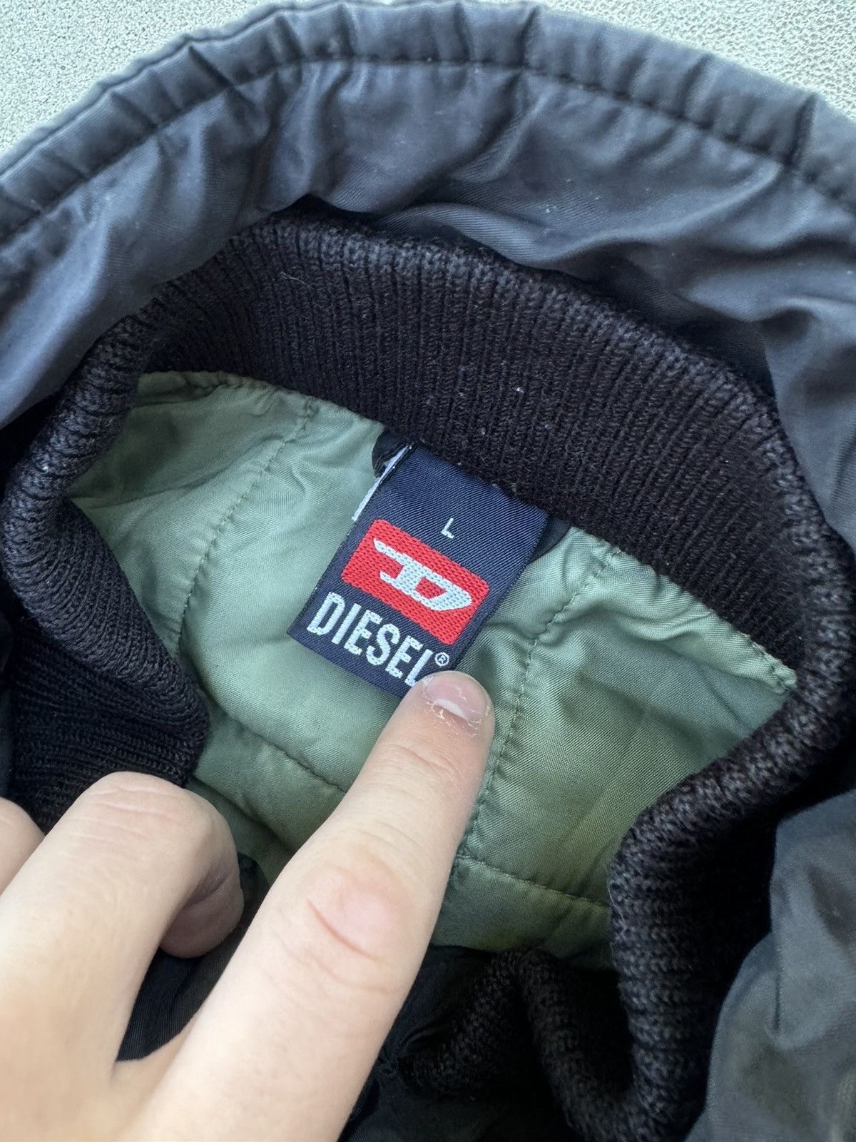 Diesel Vintage Diesel Spell Out Big Logo Jacket Y2K Opium Size US L / EU 52-54 / 3 - 5 Thumbnail