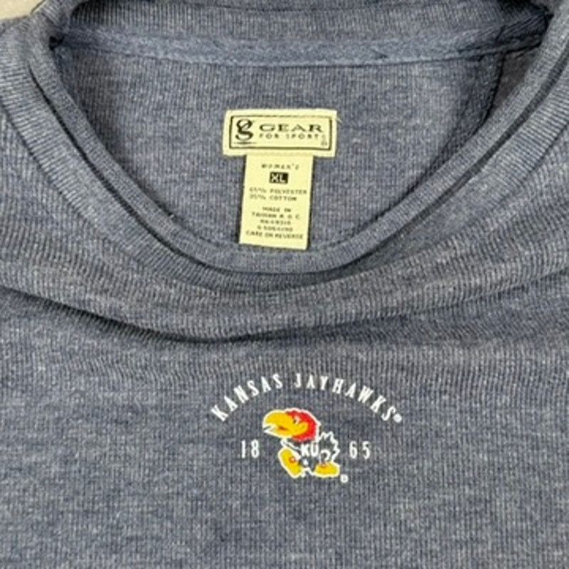 Gear for Sports × Vintage Vintage University of Kansas Jayhawks Sweatshirt Size XL / US 12-14 / IT 48-50 - 3 Thumbnail