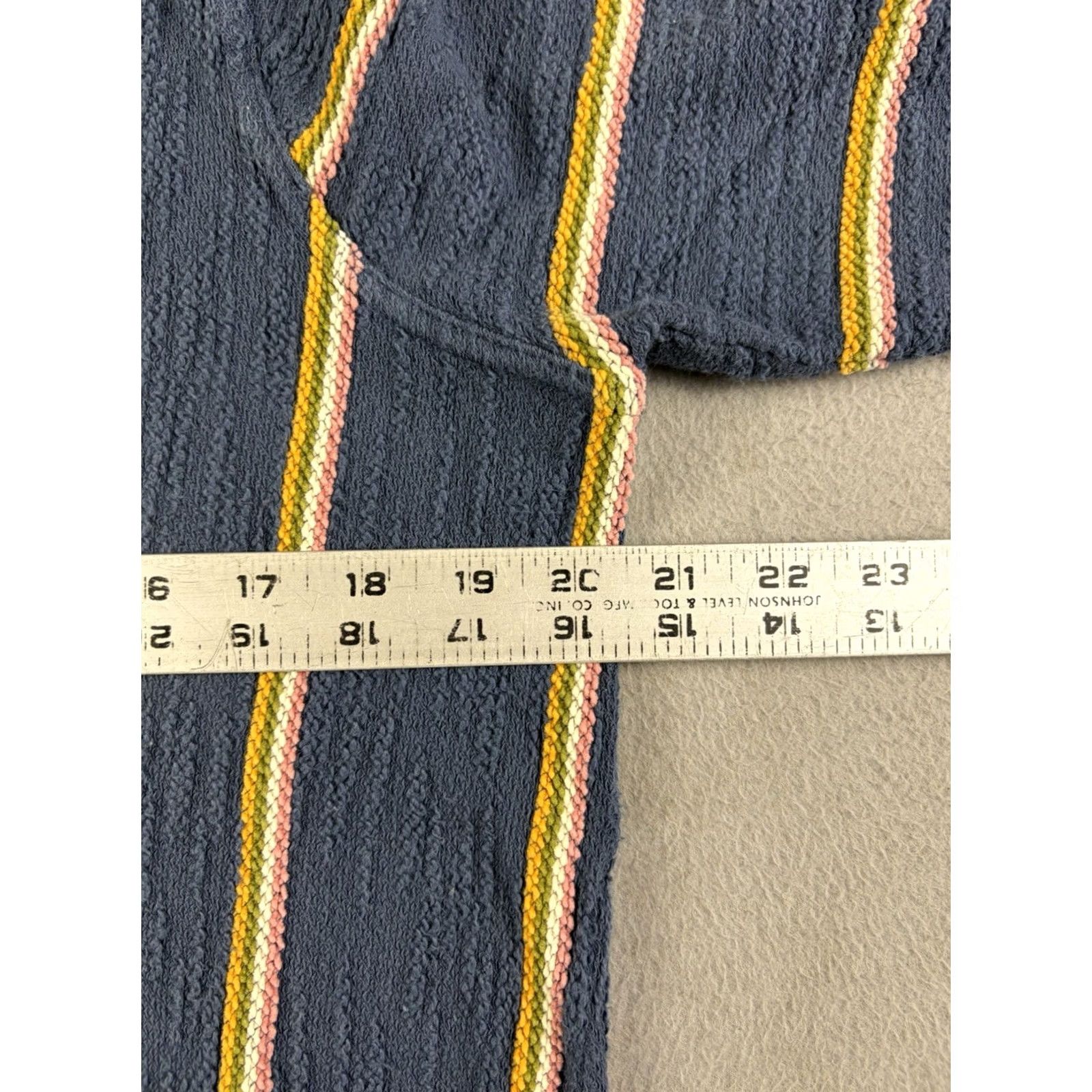 Faherty Faherty Hoodie Pullover Women M Multicolor Stripe Knit Cotton Hooded Beach V-Neck Size M / US 6-8 / IT 42-44 - 6 Thumbnail
