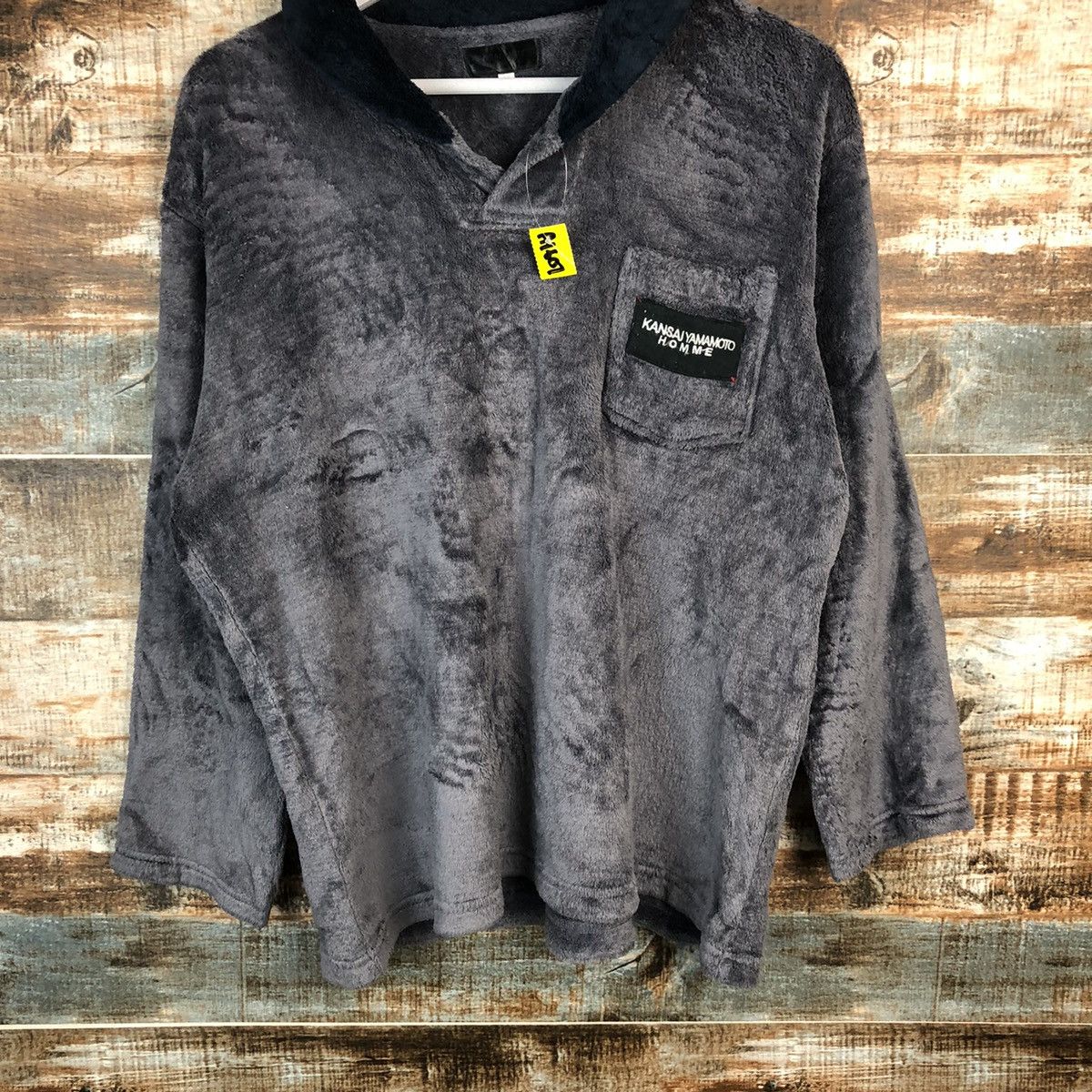 Kansai Yamamoto × Vintage Kansai Yamamoto Homme Grey Sweather #A1607 Size US M / EU 48-50 / 2 - 3 Thumbnail