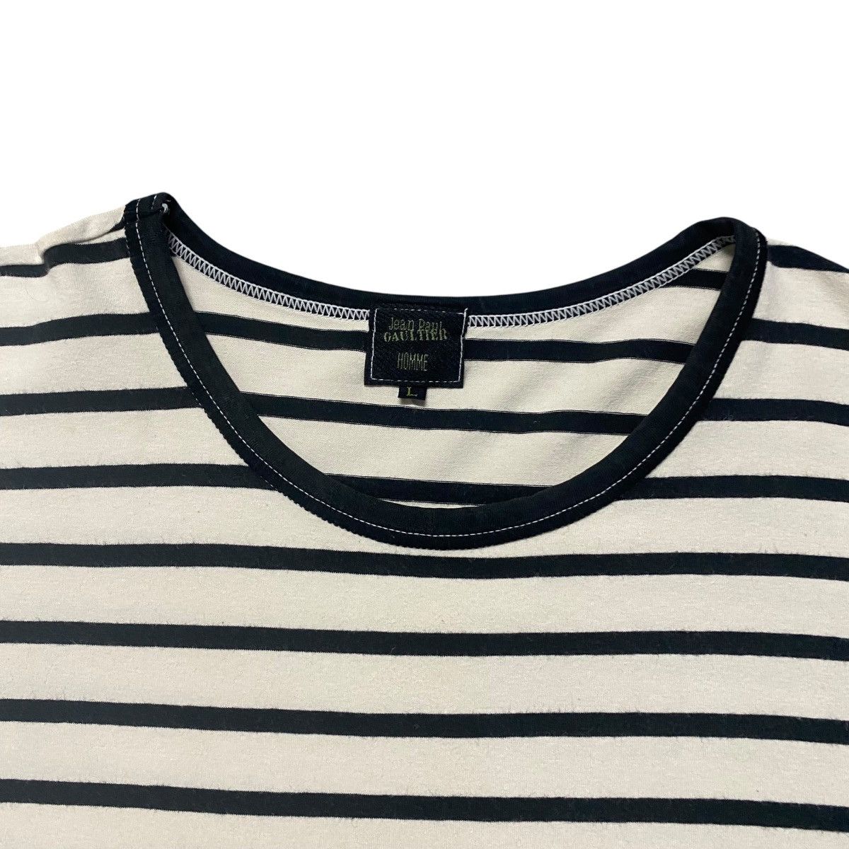 Jean Paul Gaultier Vintage Jean Paul Gaultier Homme Stripe Body Shirt Size US L / EU 52-54 / 3 - 7 Thumbnail