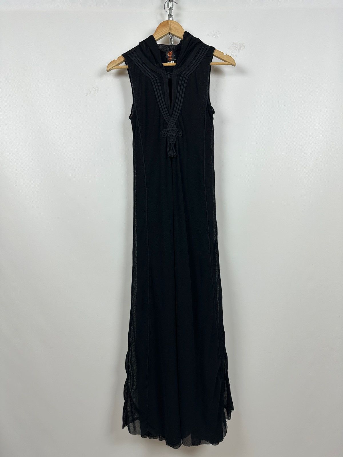 Jean Paul Gaultier Vintage Jean Paul Gaultier Black Gothic Mesh Hood Maxi Dress Size S / US 4 / IT 40 - 3 Thumbnail
