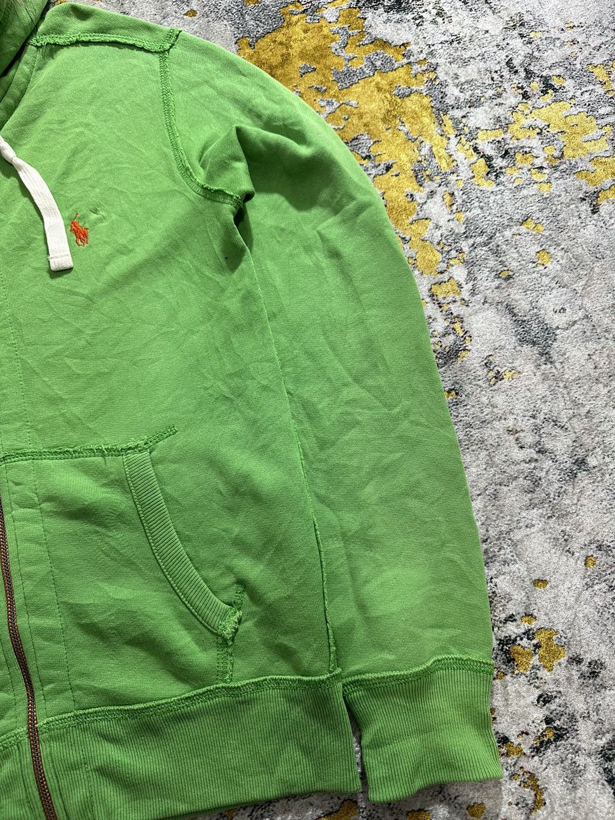 If Six Was Nine × Le Grande Bleu (L.G.B.) × Polo Ralph Lauren DISTRESSED POLO RL FUR ZIP HOODIE IfSixWasNine LGB STYLE Size US S / EU 44-46 / 1 - 5 Thumbnail
