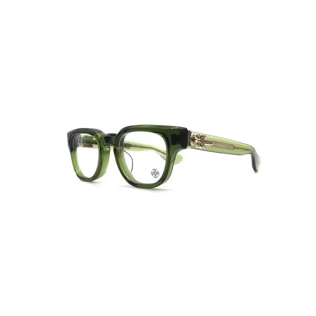 Pre-owned Chrome Hearts Cuntvoluted Dolv Glasses Frame In Green
