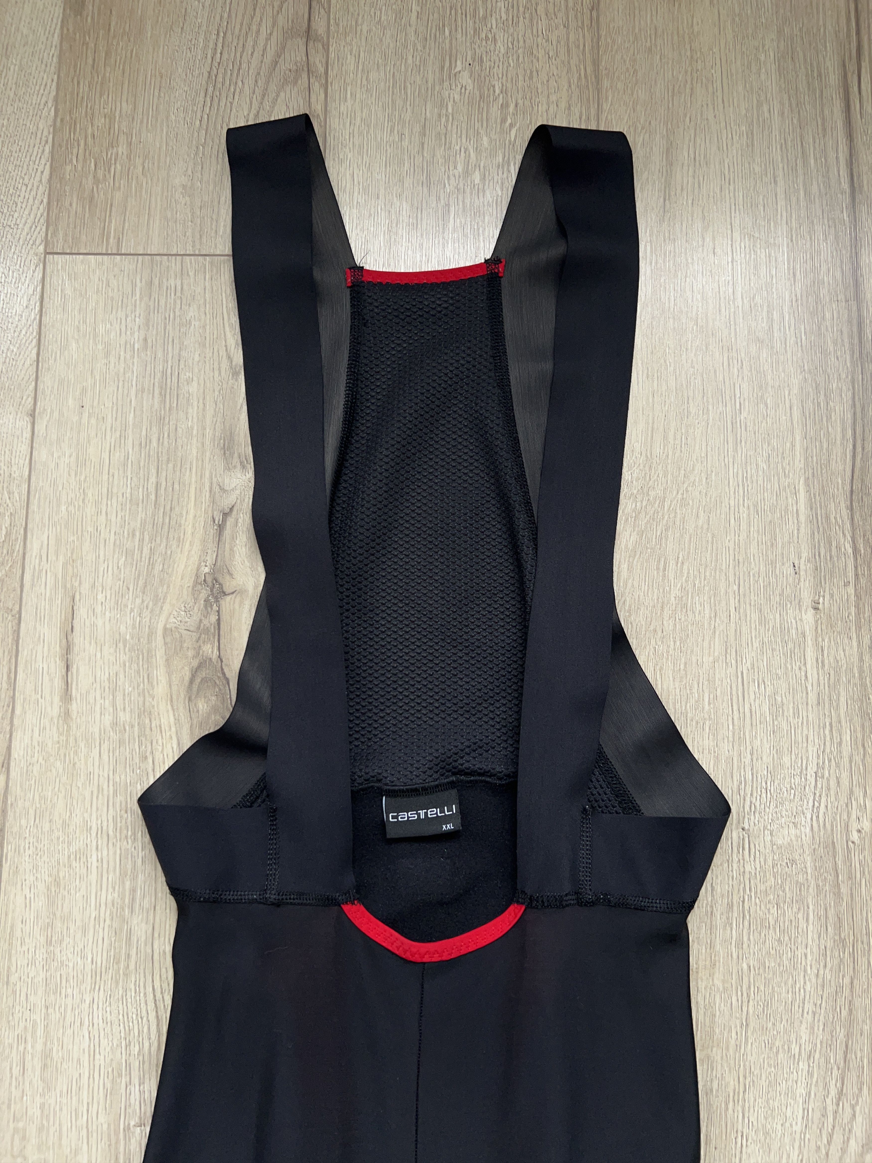 Other Castelli Rosso Corsa Bib Shorts Black With Straps Cycling Size US 38 / EU 54 - 2 Thumbnail