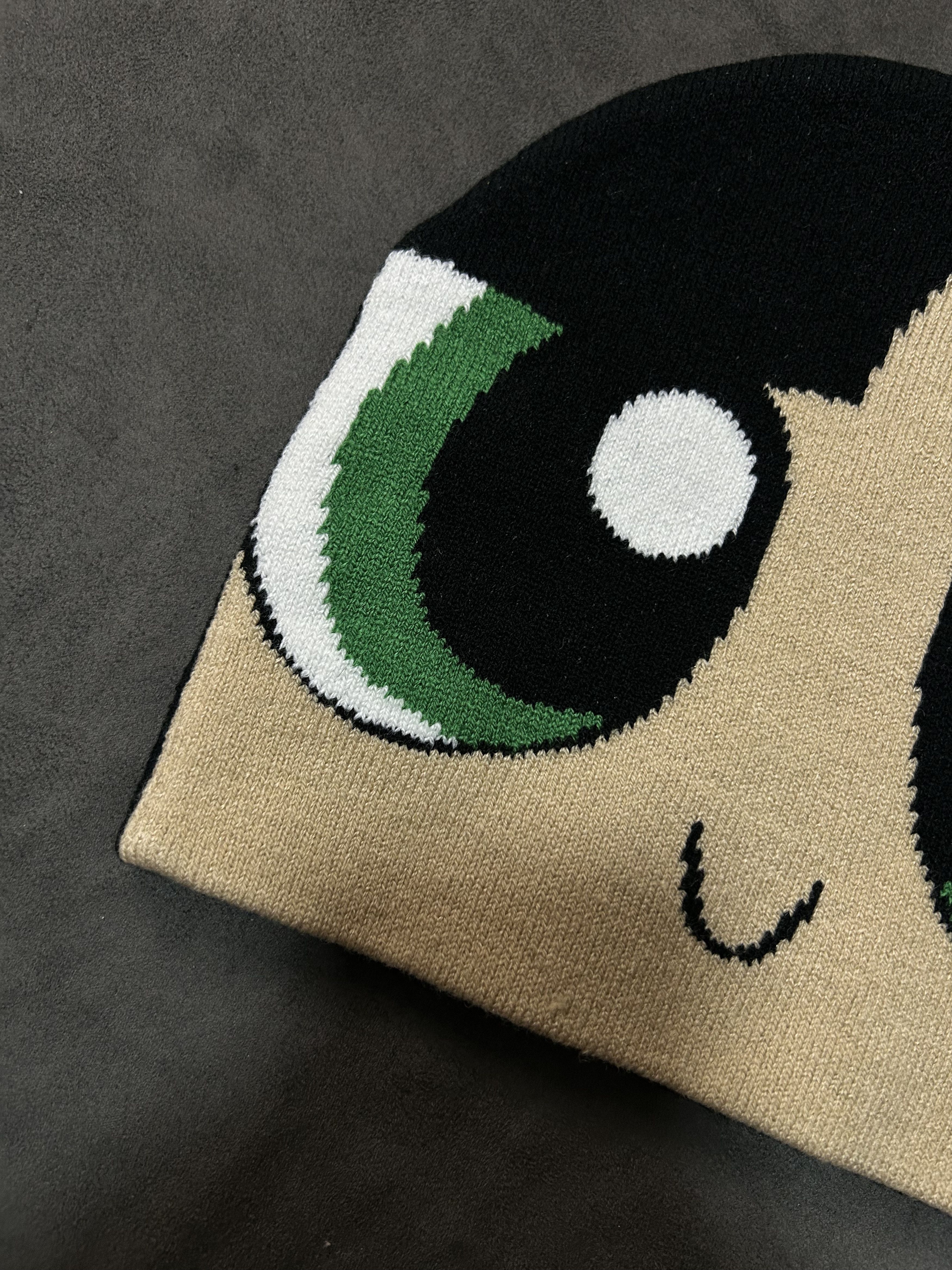 Japanese Brand Powerpuff Girls Buttercup Graphic No Cuff Knit Beanie Size ONE SIZE - 2 Thumbnail