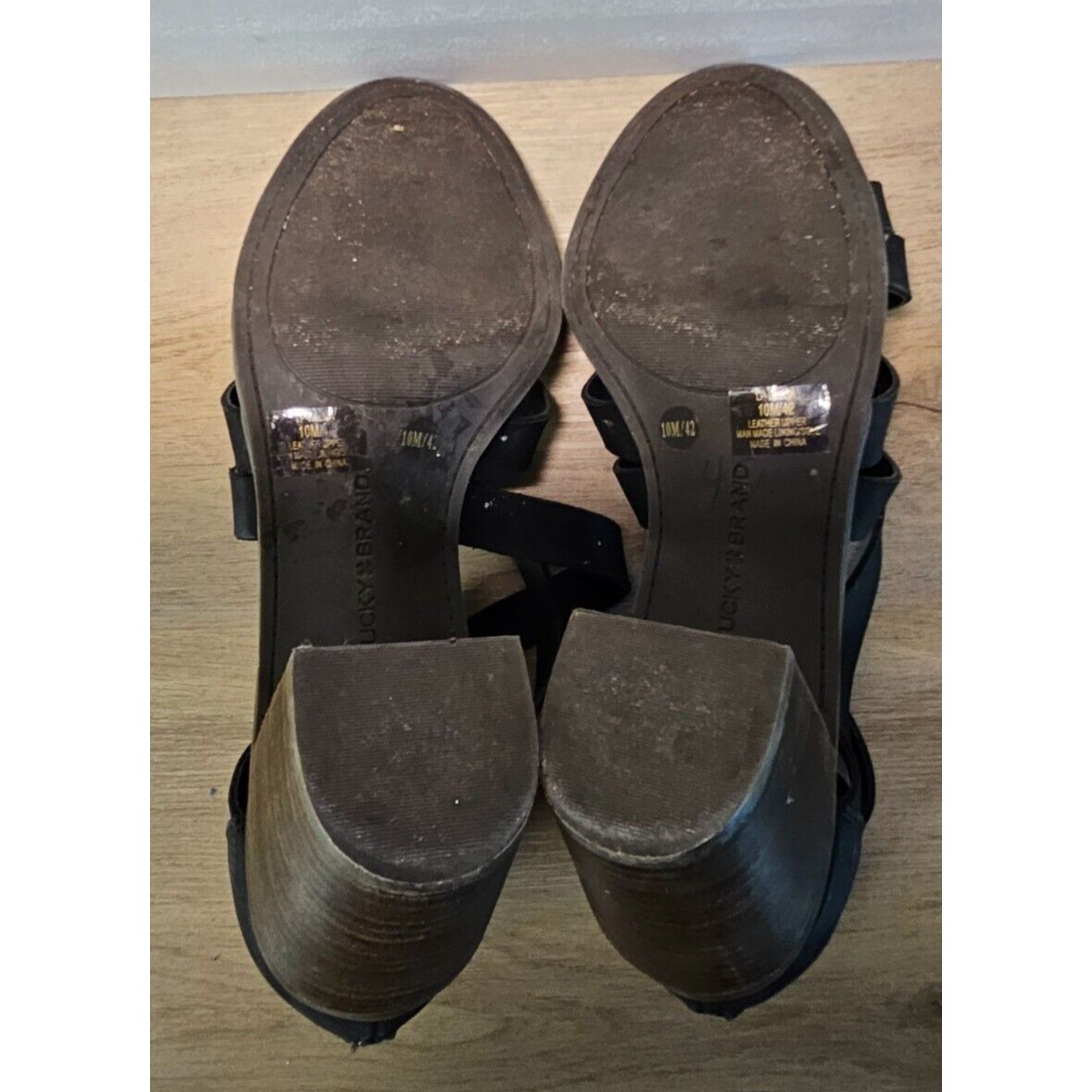 Lucky Brand Lucky Brand Women’s Black Strappy Heeled Sandals Size 10M Size US 10 / IT 40 - 7 Thumbnail
