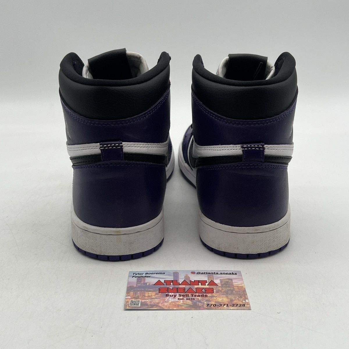 Nike Air Jordan 1 high court purple 2.0 Size US 9.5 / EU 42-43 - 3 Thumbnail