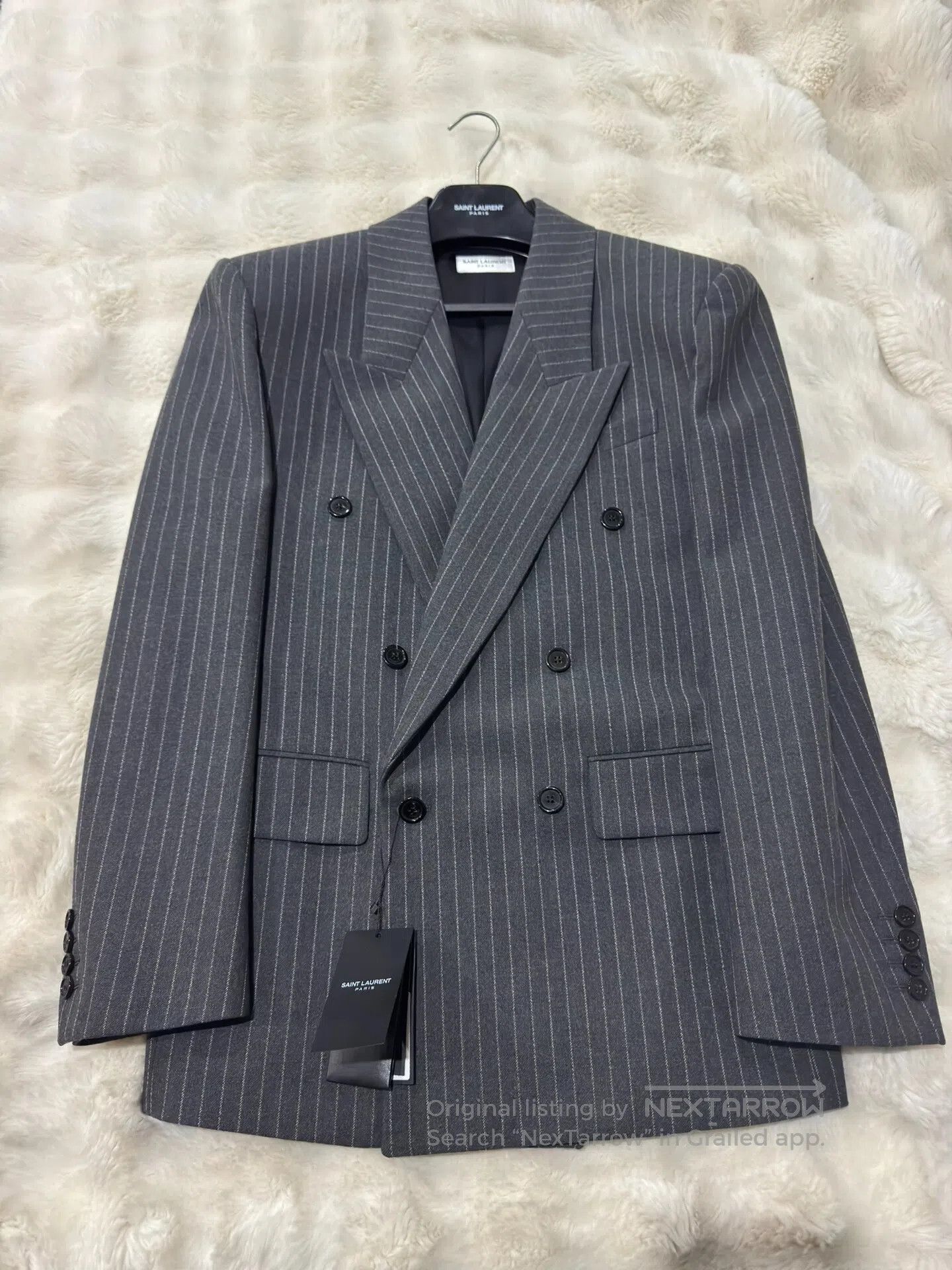 Saint Laurent Paris Saint Laurent Paris Flannel Double-breasted Men's Jacket| Size US M / EU 48-50 / 2 - 1 Thumbnail