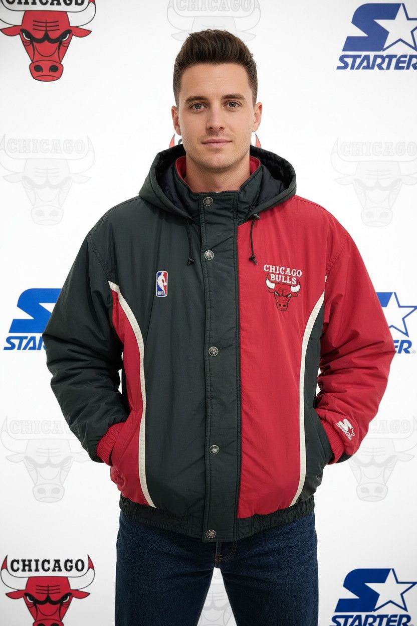 Starter Chicago bulls Michael jordan Era 90s bomber jacket L Size US L / EU 52-54 / 3 - 1 Thumbnail
