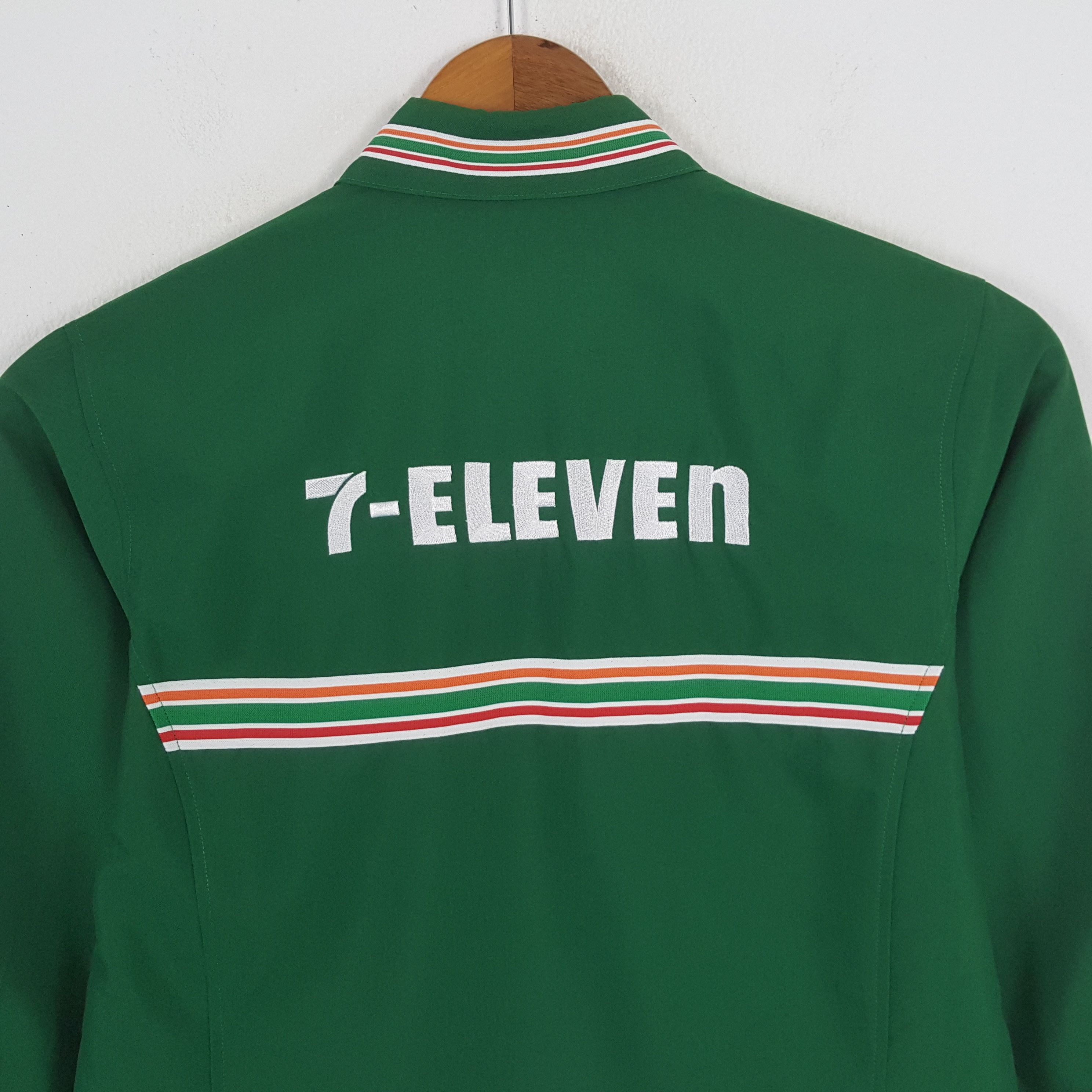 11.11 / eleven eleven × Japanese Brand × Vintage Vintage 7-ELEVEe Japanese Uniform Working Shirt Jacket Size US L / EU 52-54 / 3 - 4 Thumbnail